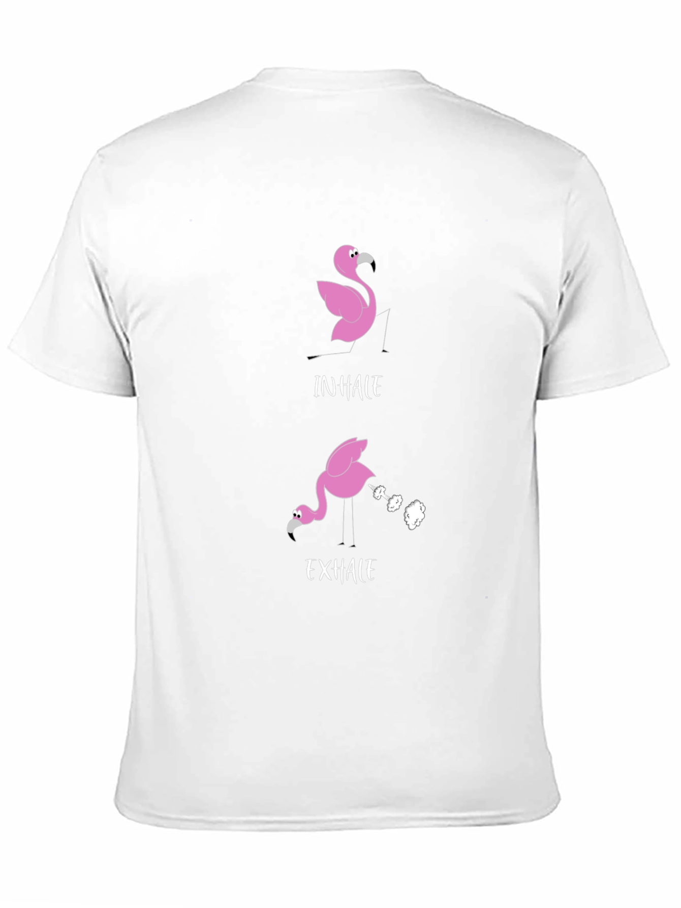 Inhale Exhale Flamingo Graphic Tee