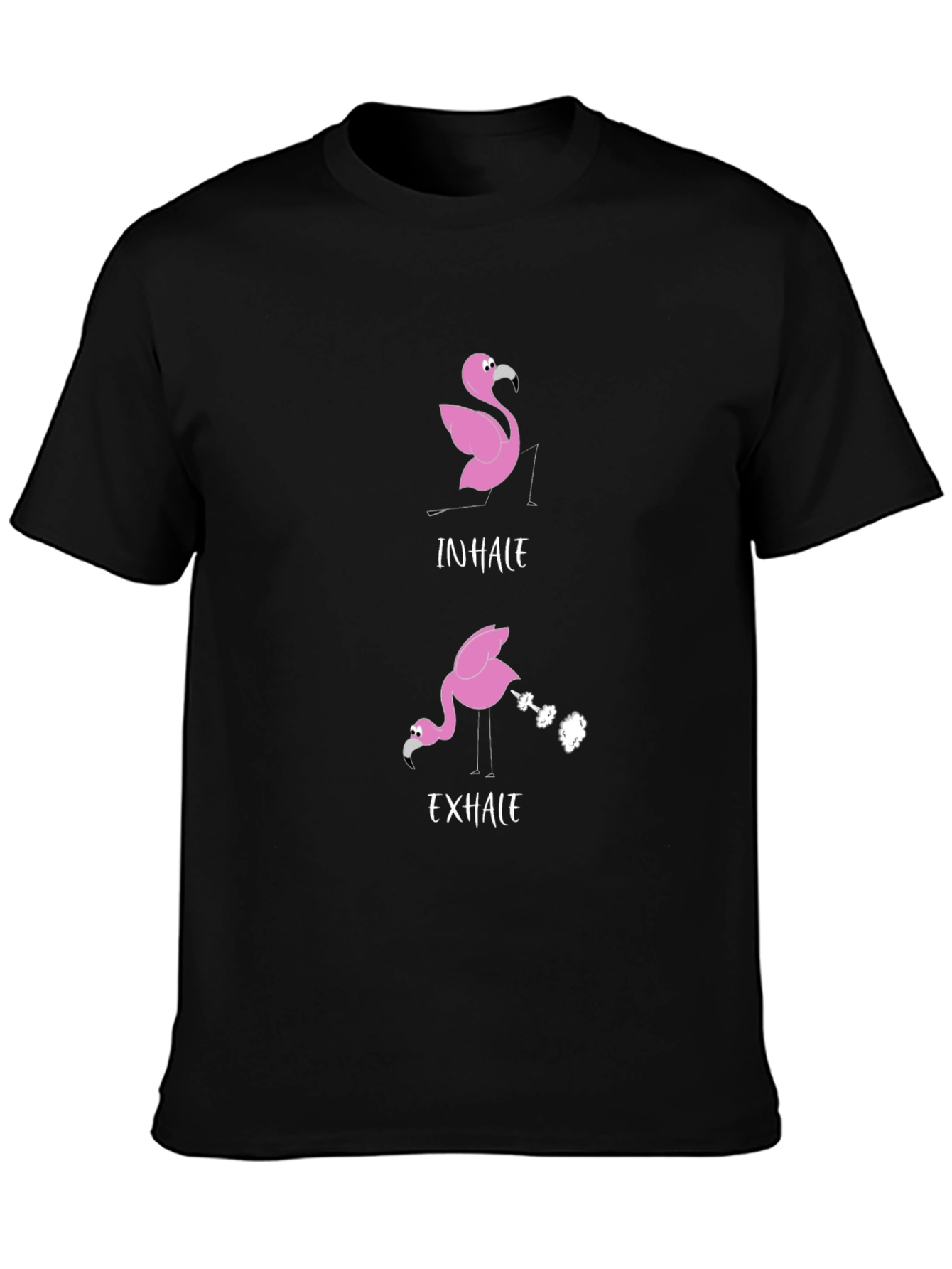 Inhale Exhale Flamingo Graphic Tee