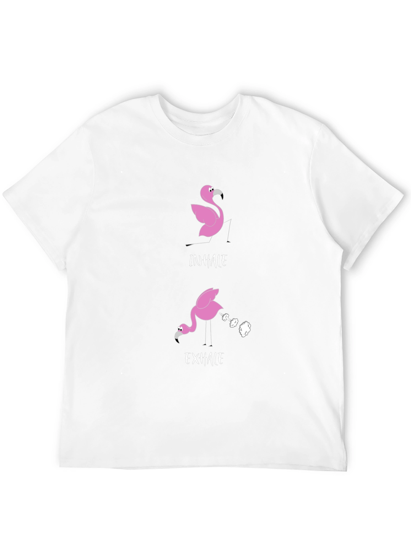 Inhale Exhale Flamingo Graphic Tee