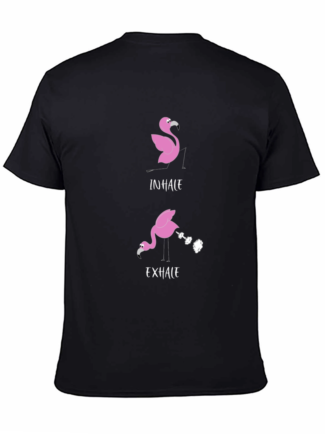 Inhale Exhale Flamingo Graphic Tee