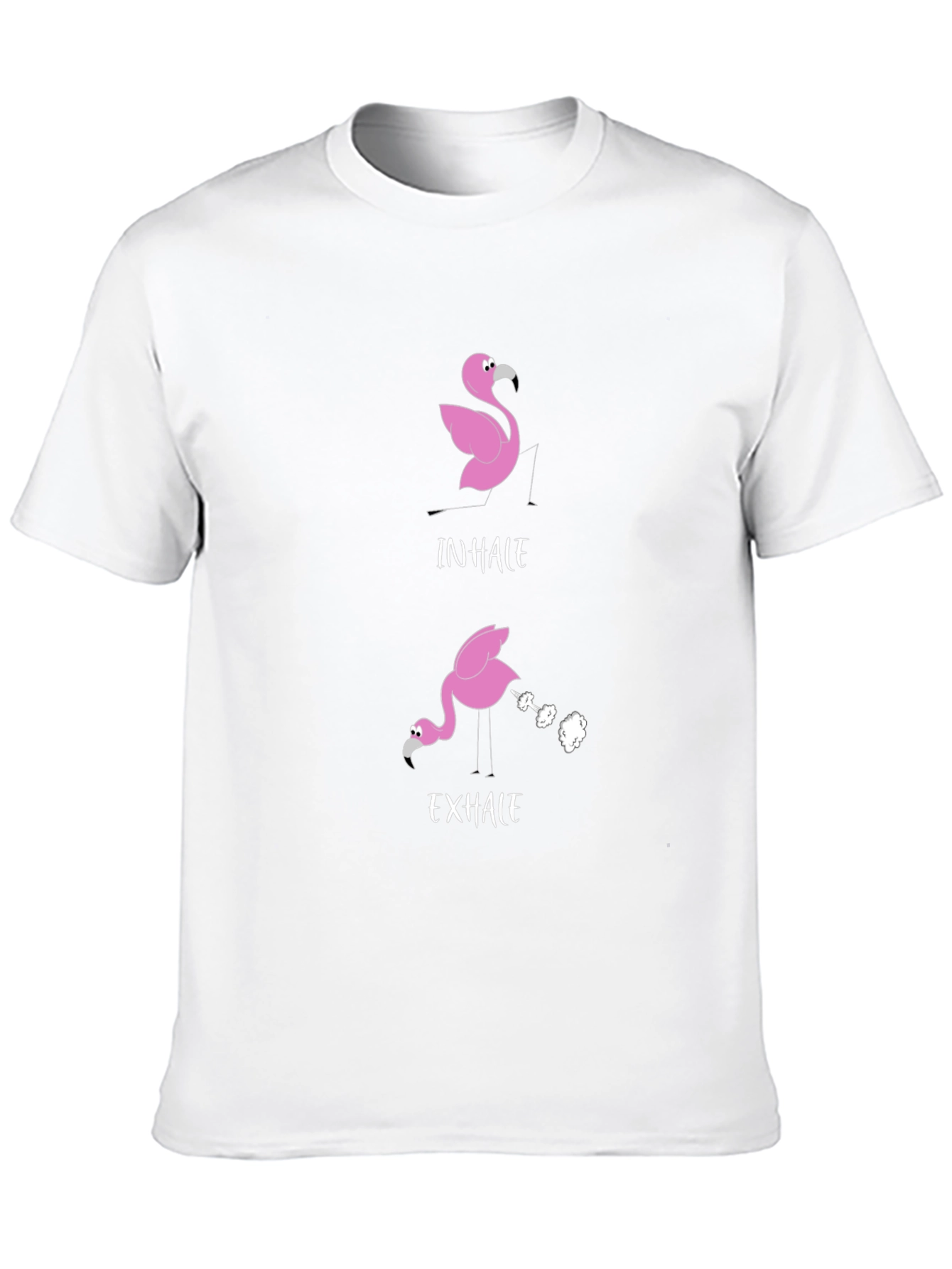 Inhale Exhale Flamingo Graphic Tee