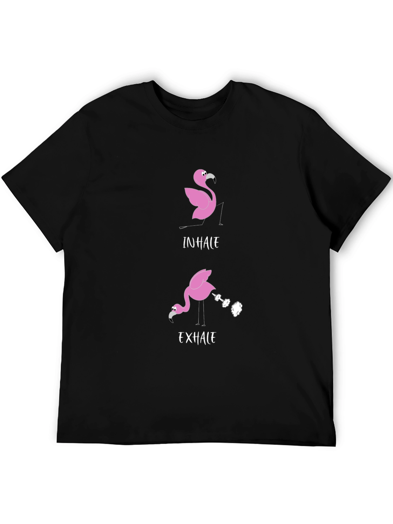 Inhale Exhale Flamingo Graphic Tee