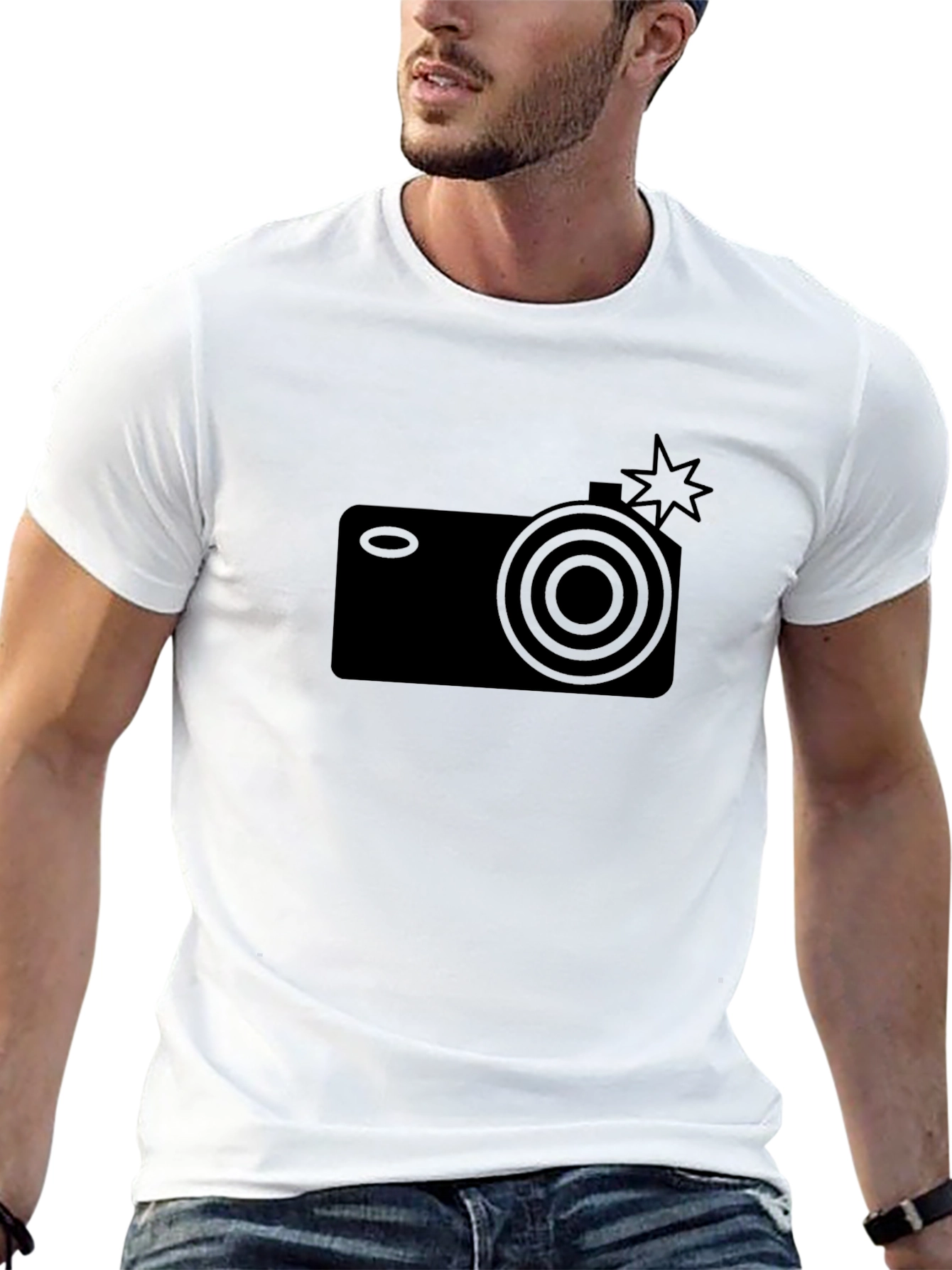Camera Graphic Black T-Shirt
