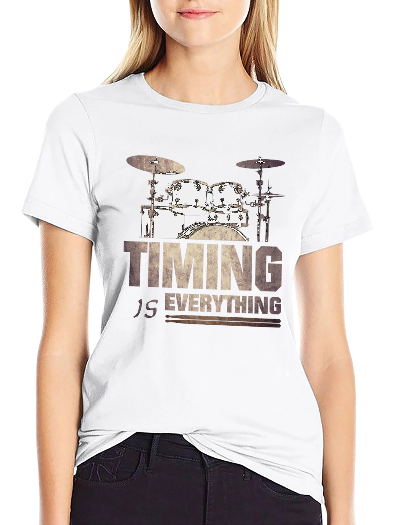 Timing Is Everything Drum Set T-Shirt