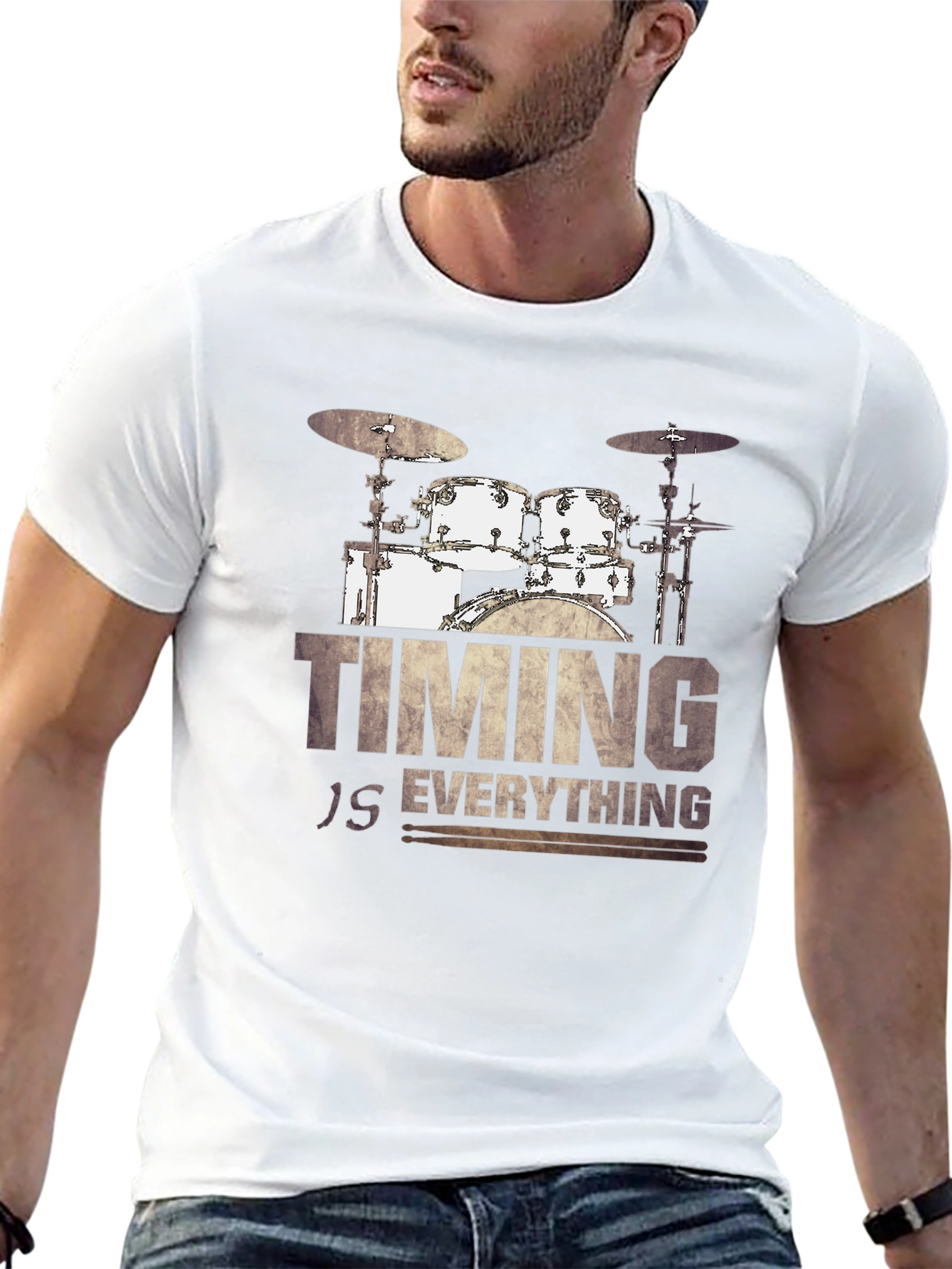 Timing Is Everything Drum Set T-Shirt