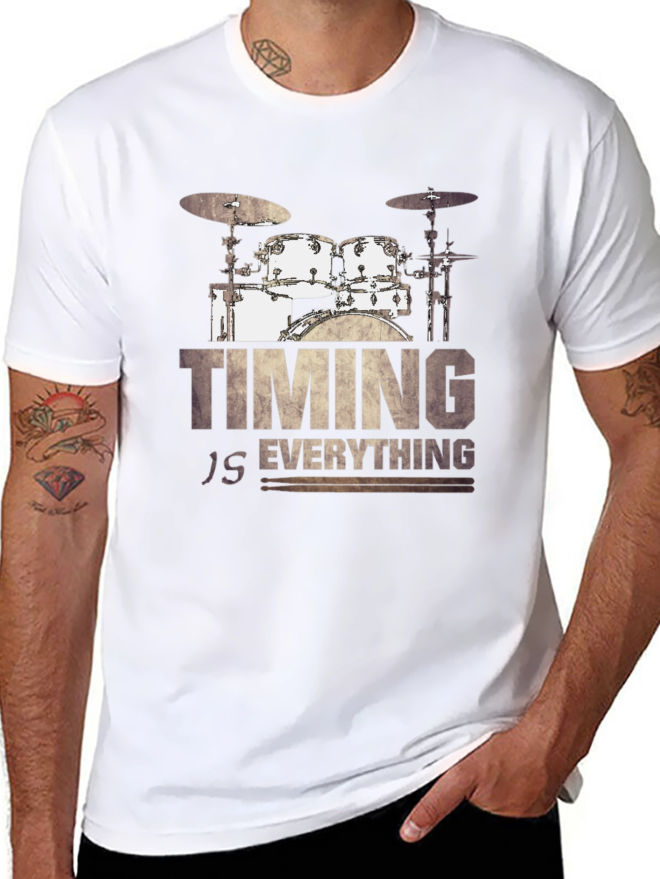 Timing Is Everything Drum Set T-Shirt