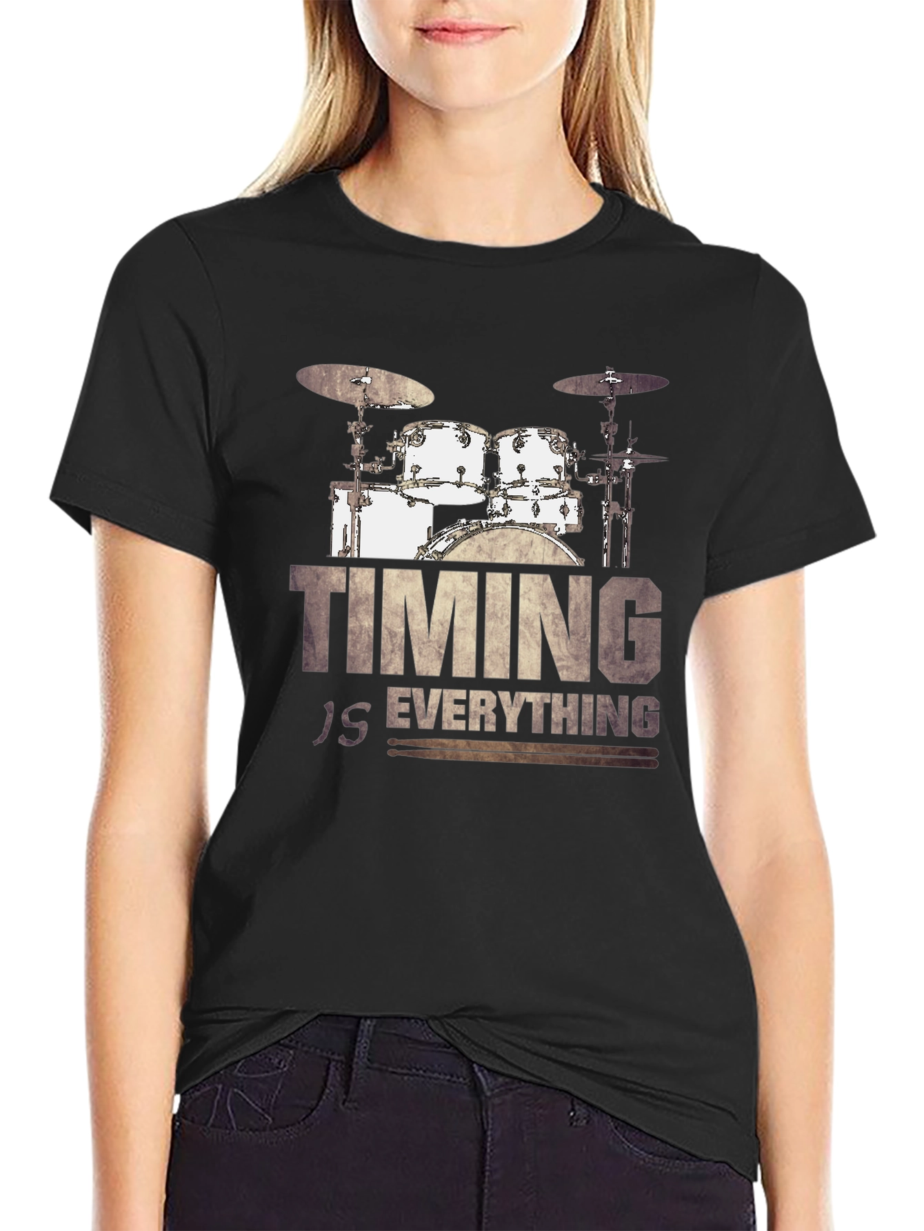 Timing Is Everything Drum Set T-Shirt