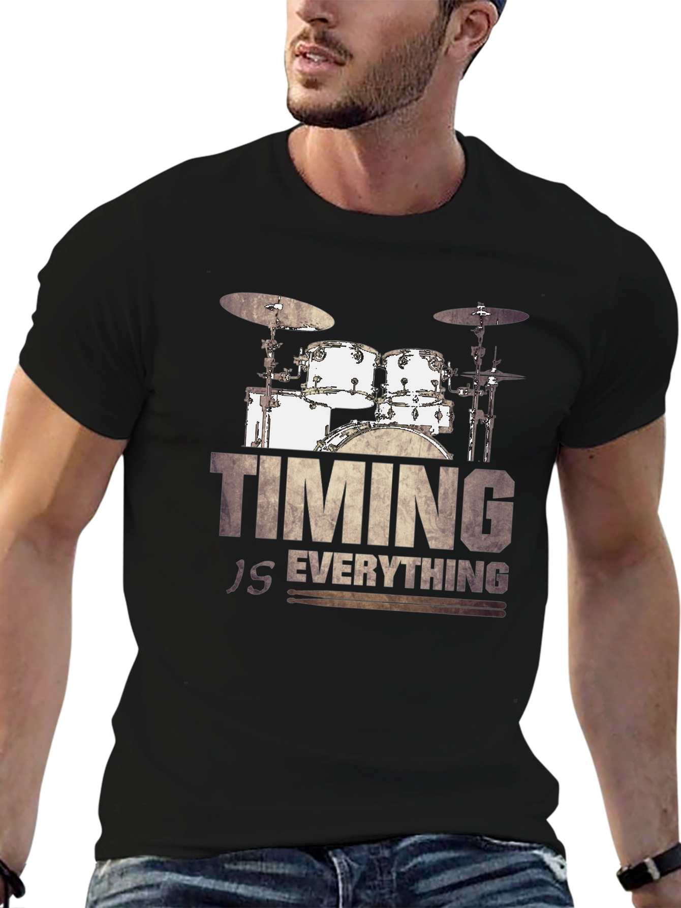 Timing Is Everything Drum Set T-Shirt