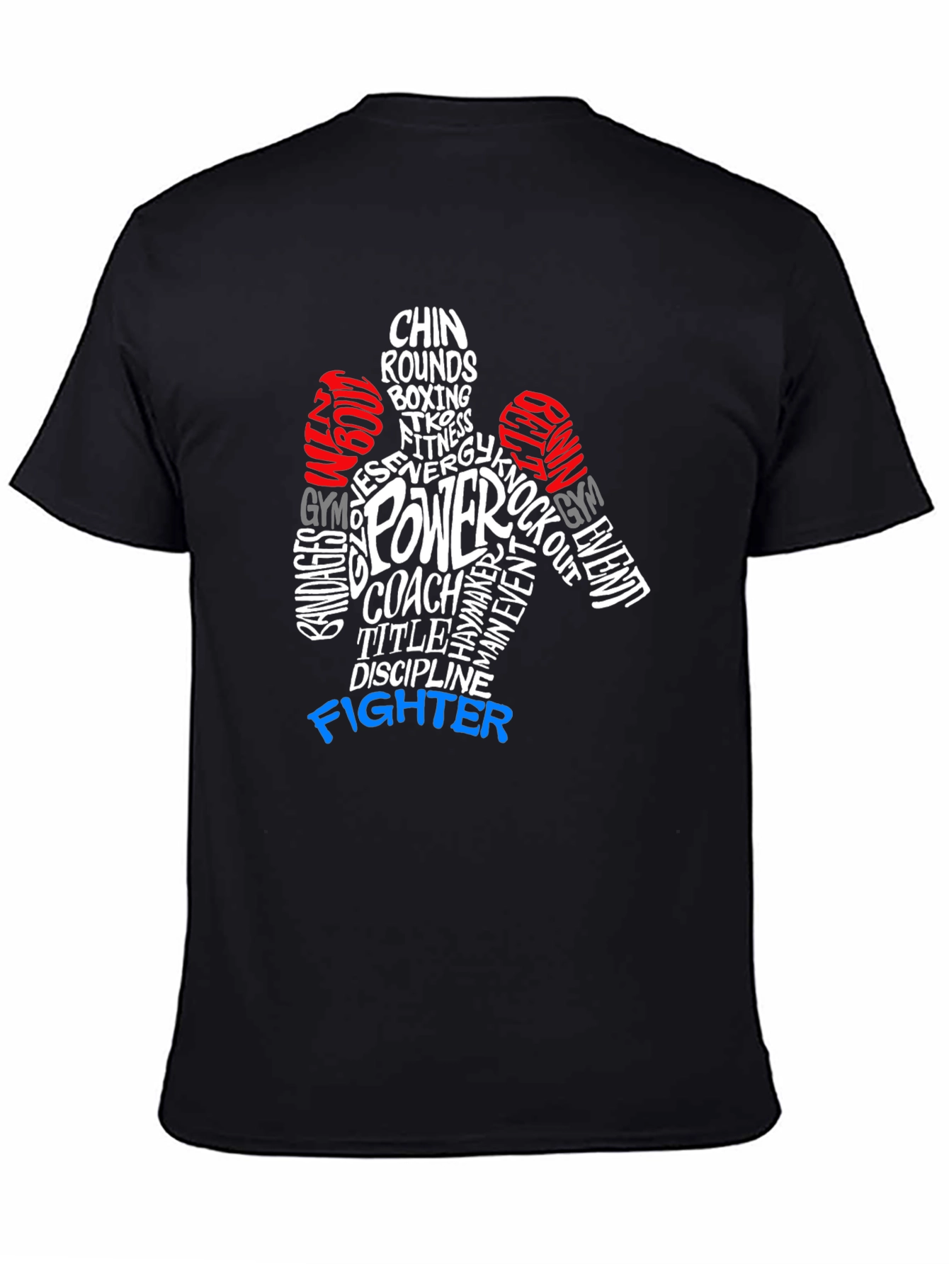 Boxing Word Art Graphic T-Shirt