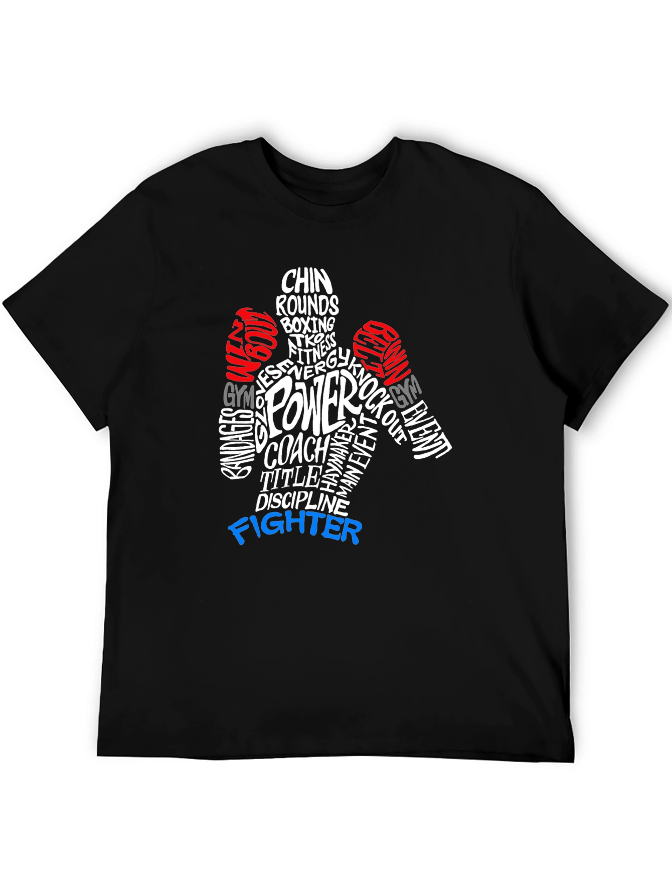 Boxing Word Art Graphic T-Shirt