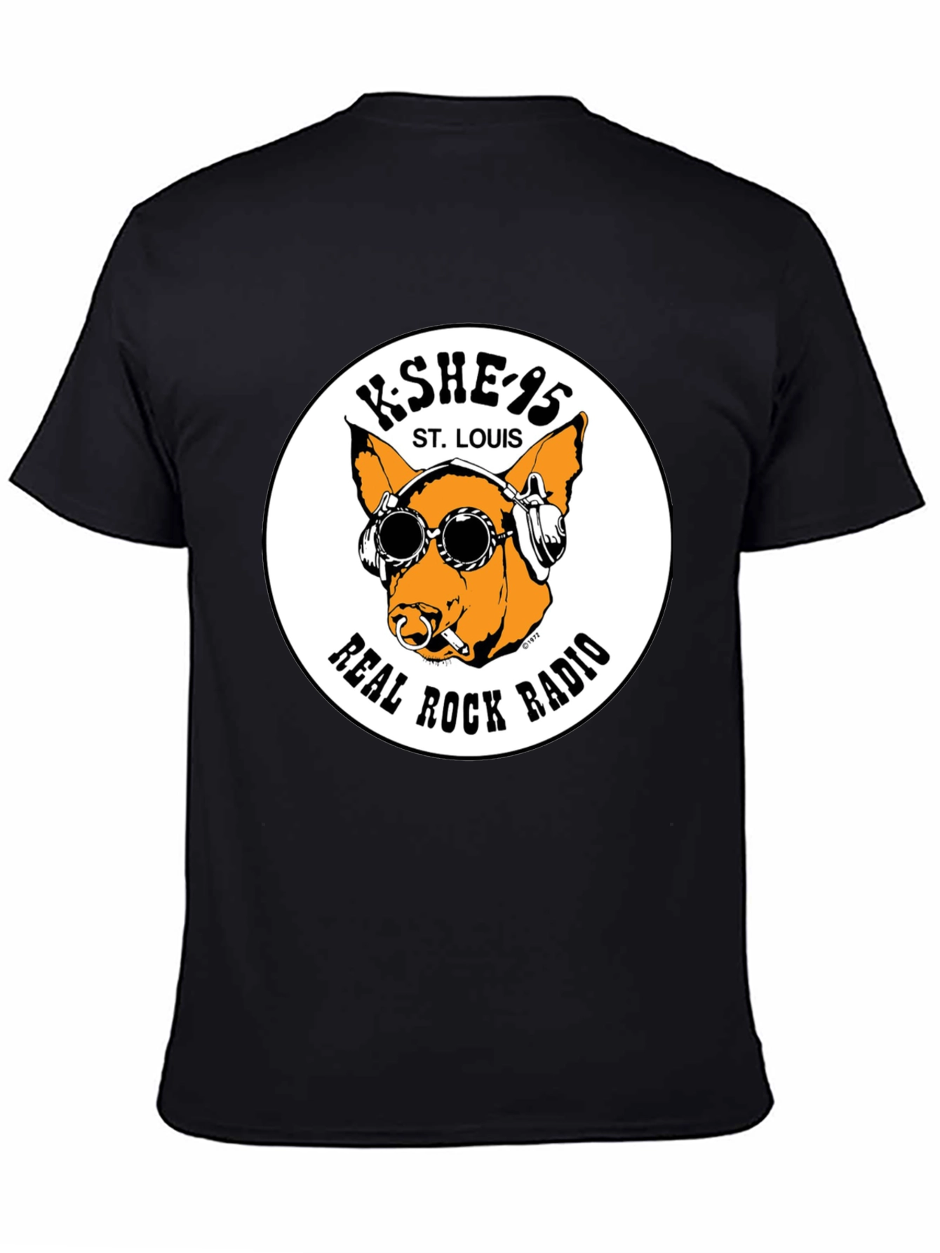 KSHE 95 Real Rock Radio Black T-Shirt
