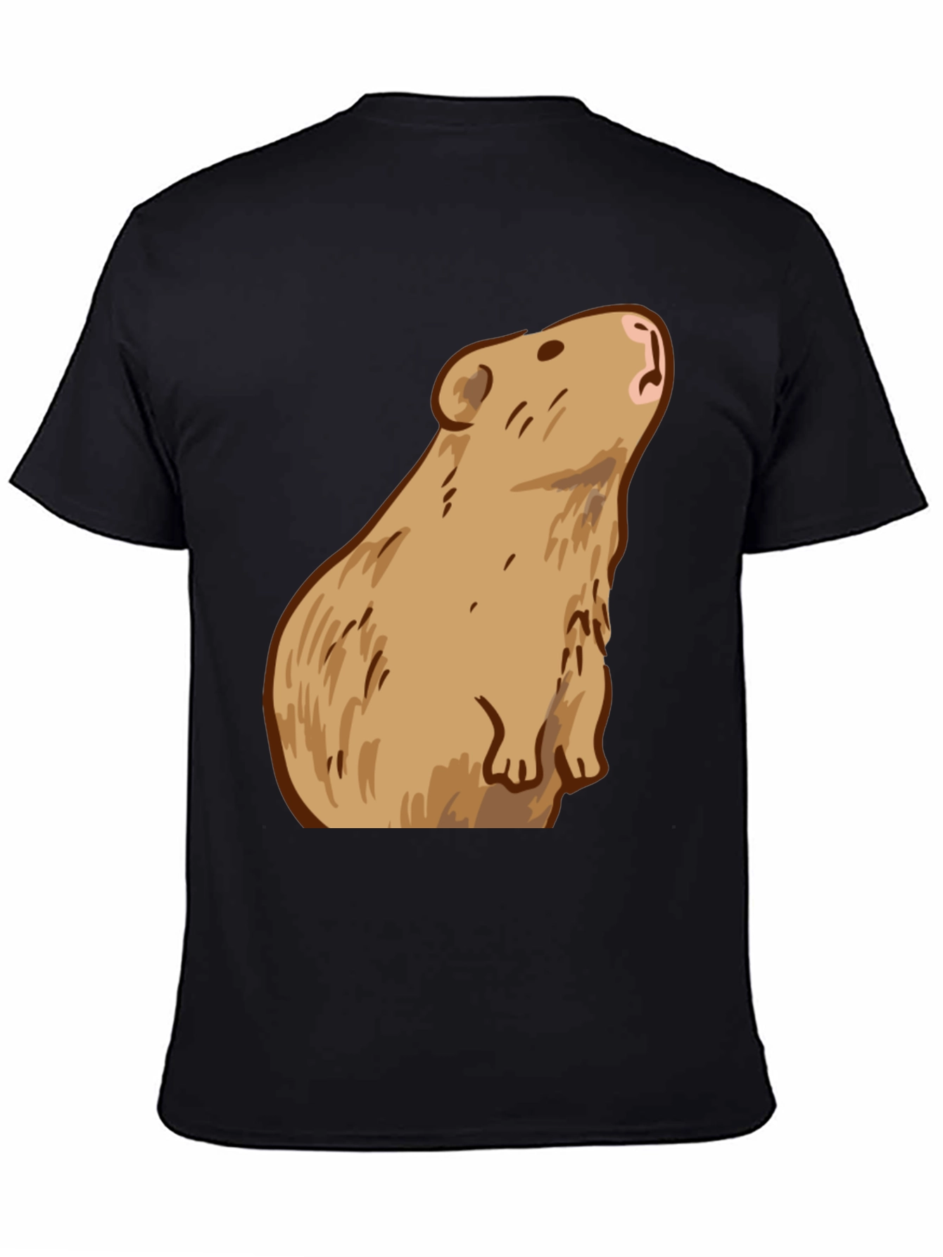 Capybara Graphic Print Tee - Trendy Comfort
