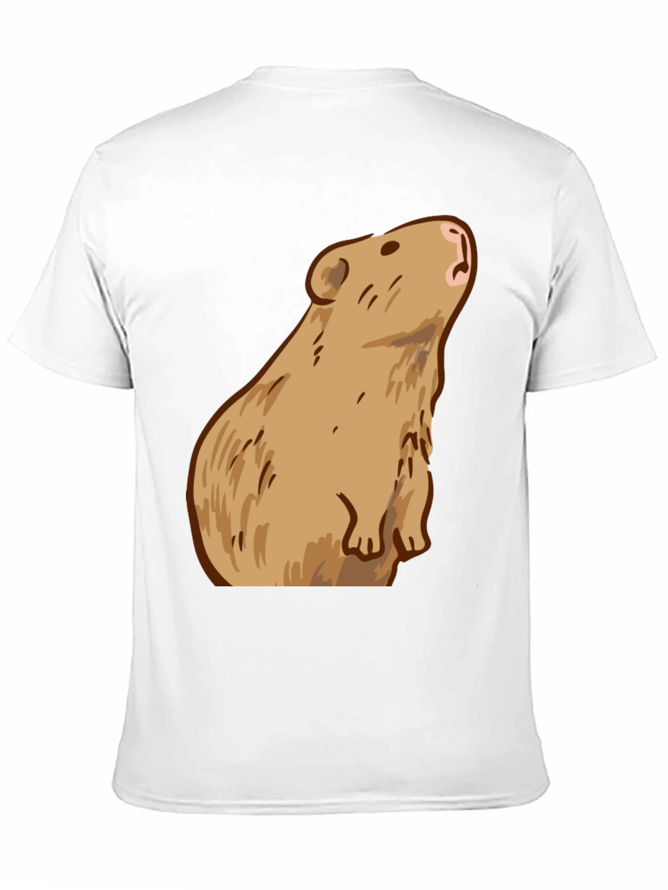 Capybara Graphic Print Tee - Trendy Comfort