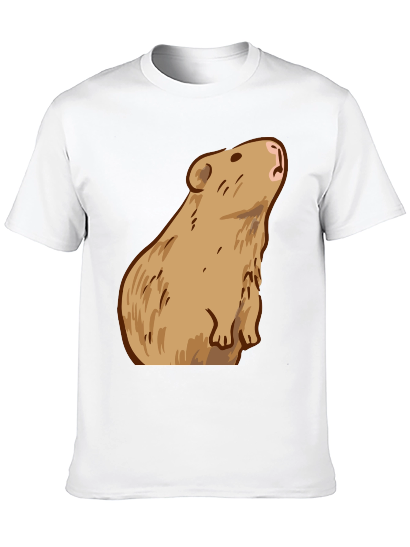 Capybara Graphic Print Tee - Trendy Comfort