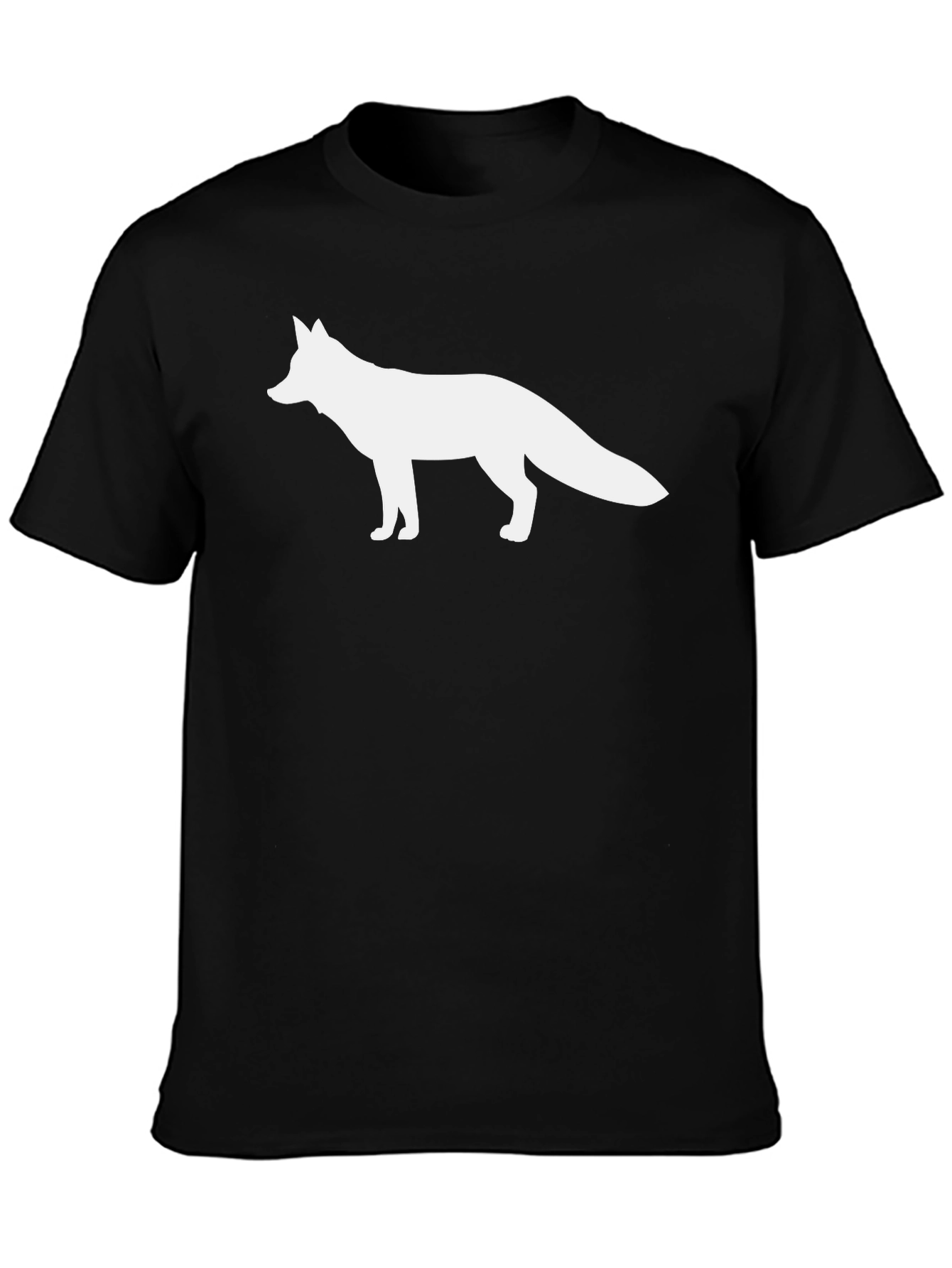 Fox Graphic Black T-Shirt - Classic Crew Neck