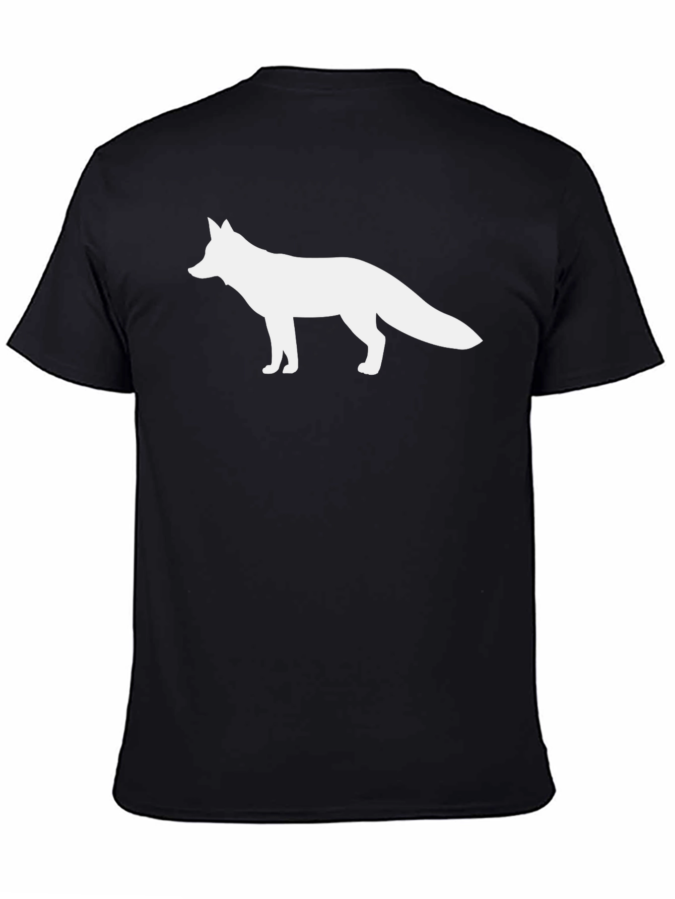 Fox Graphic Black T-Shirt - Classic Crew Neck