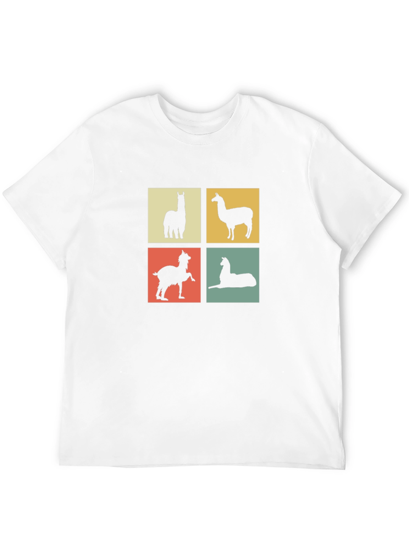Llama Silhouette T-Shirt - Quirky Animal Tee