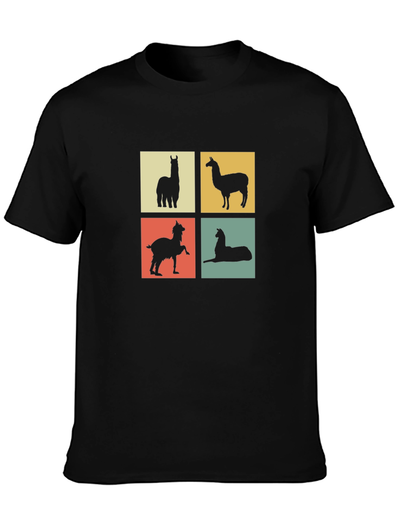 Llama Silhouette T-Shirt - Quirky Animal Tee