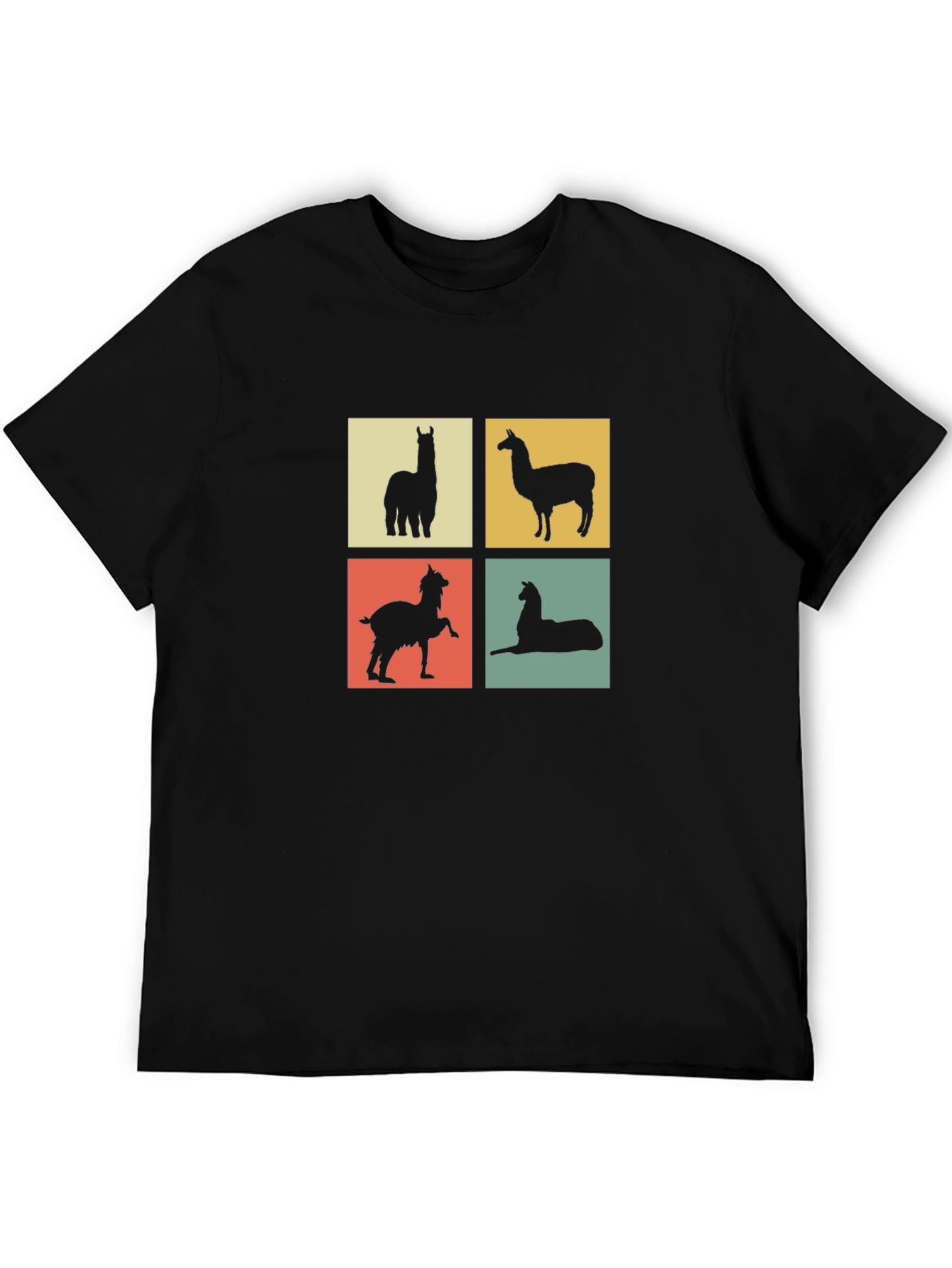 Llama Silhouette T-Shirt - Quirky Animal Tee