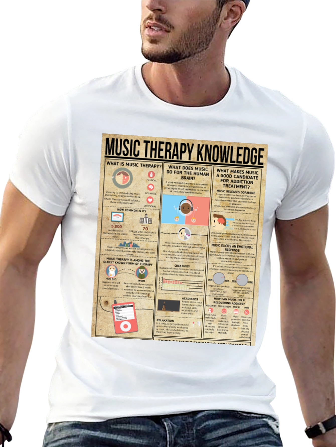Music Therapy Knowledge T-Shirt