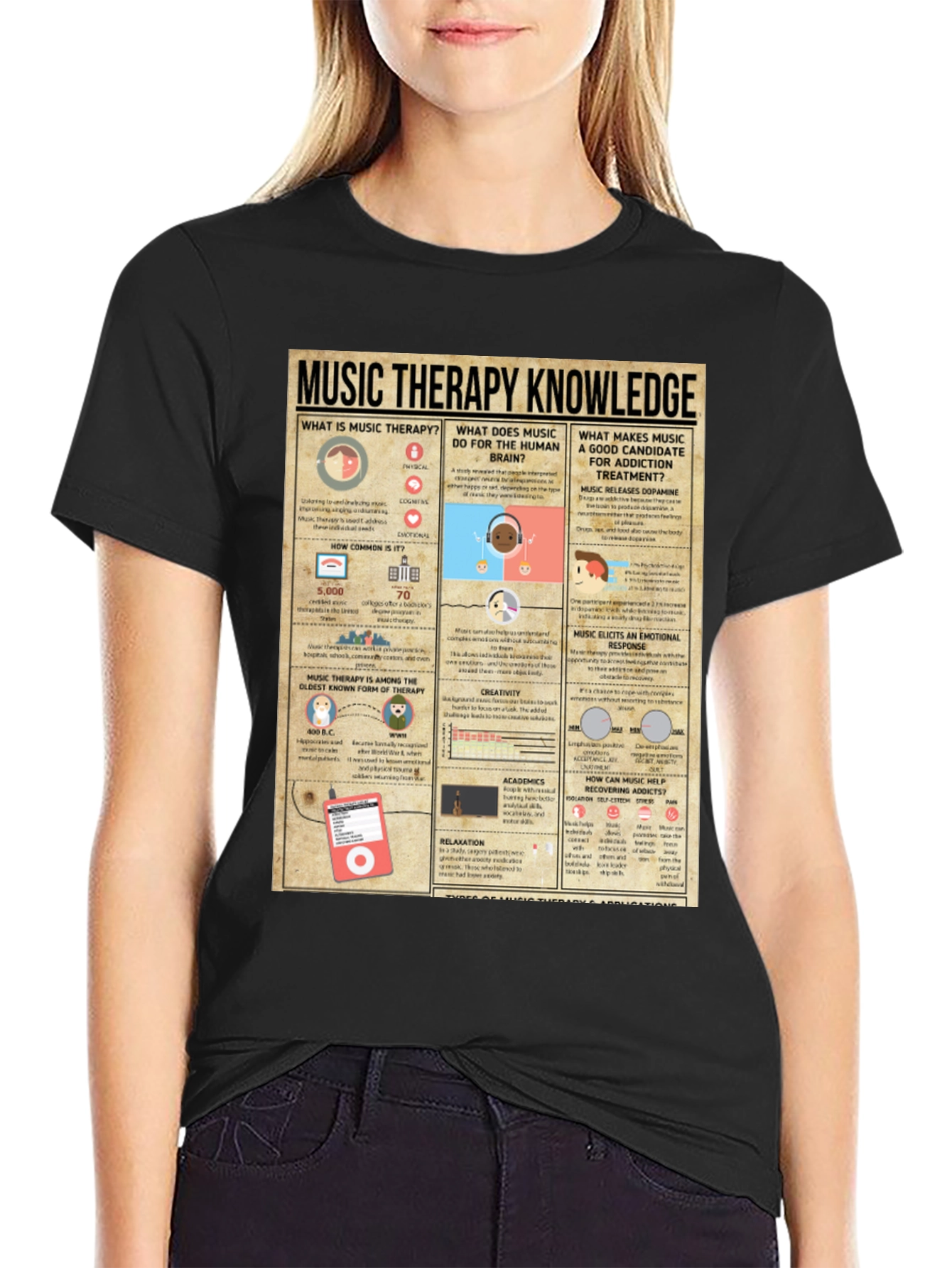 Music Therapy Knowledge T-Shirt