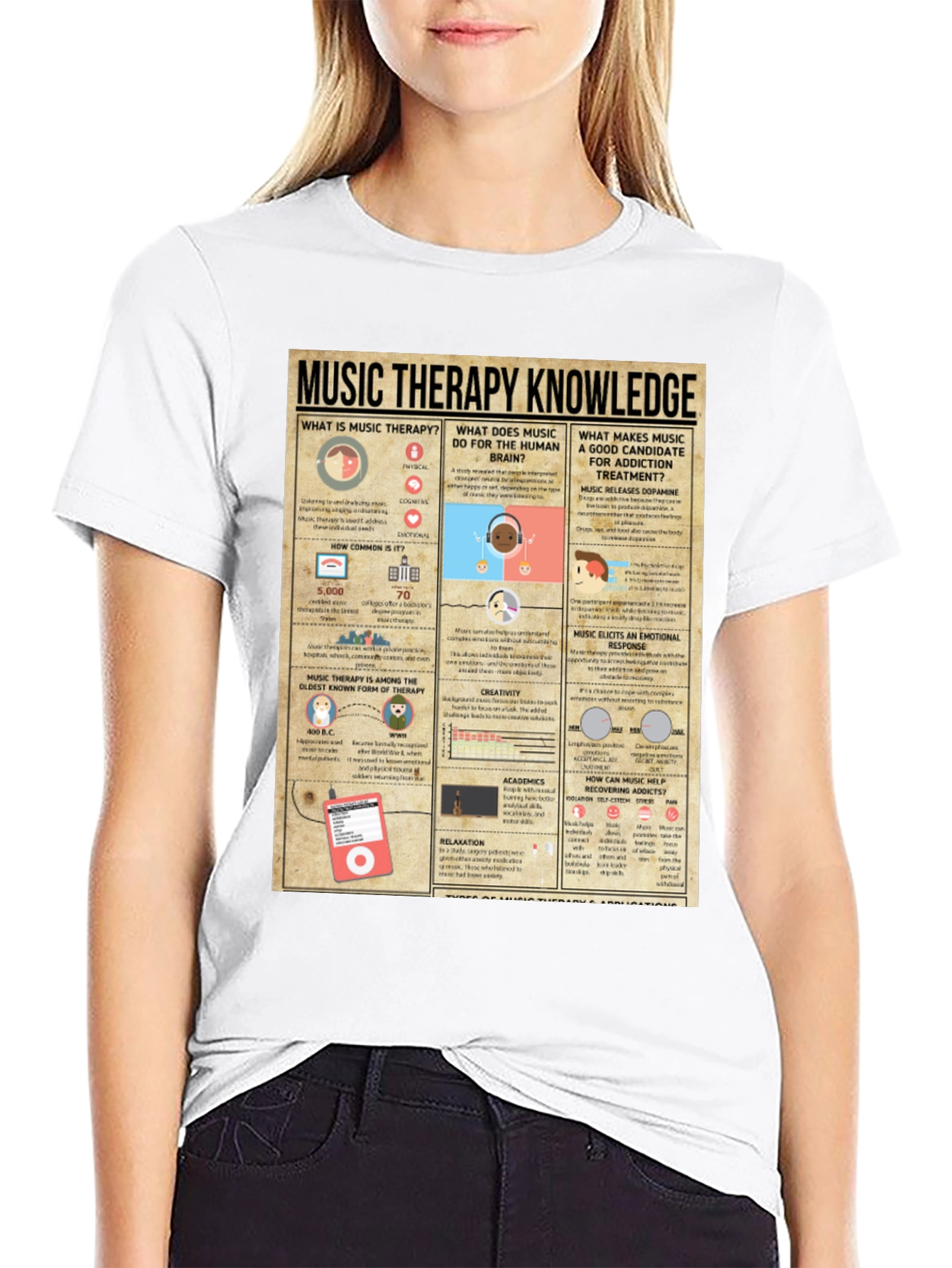 Music Therapy Knowledge T-Shirt