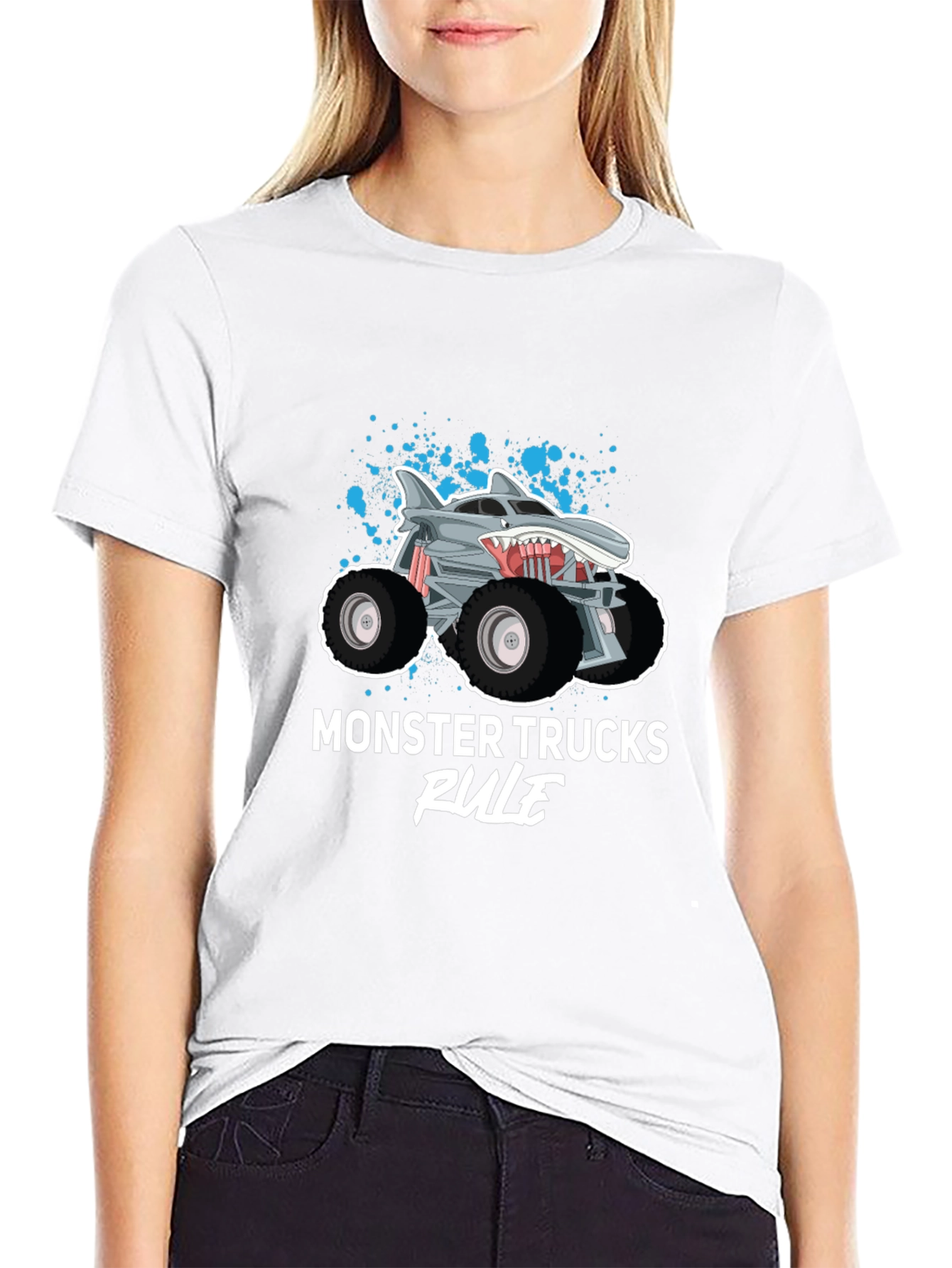 Monster Truck Rule Black T-Shirt