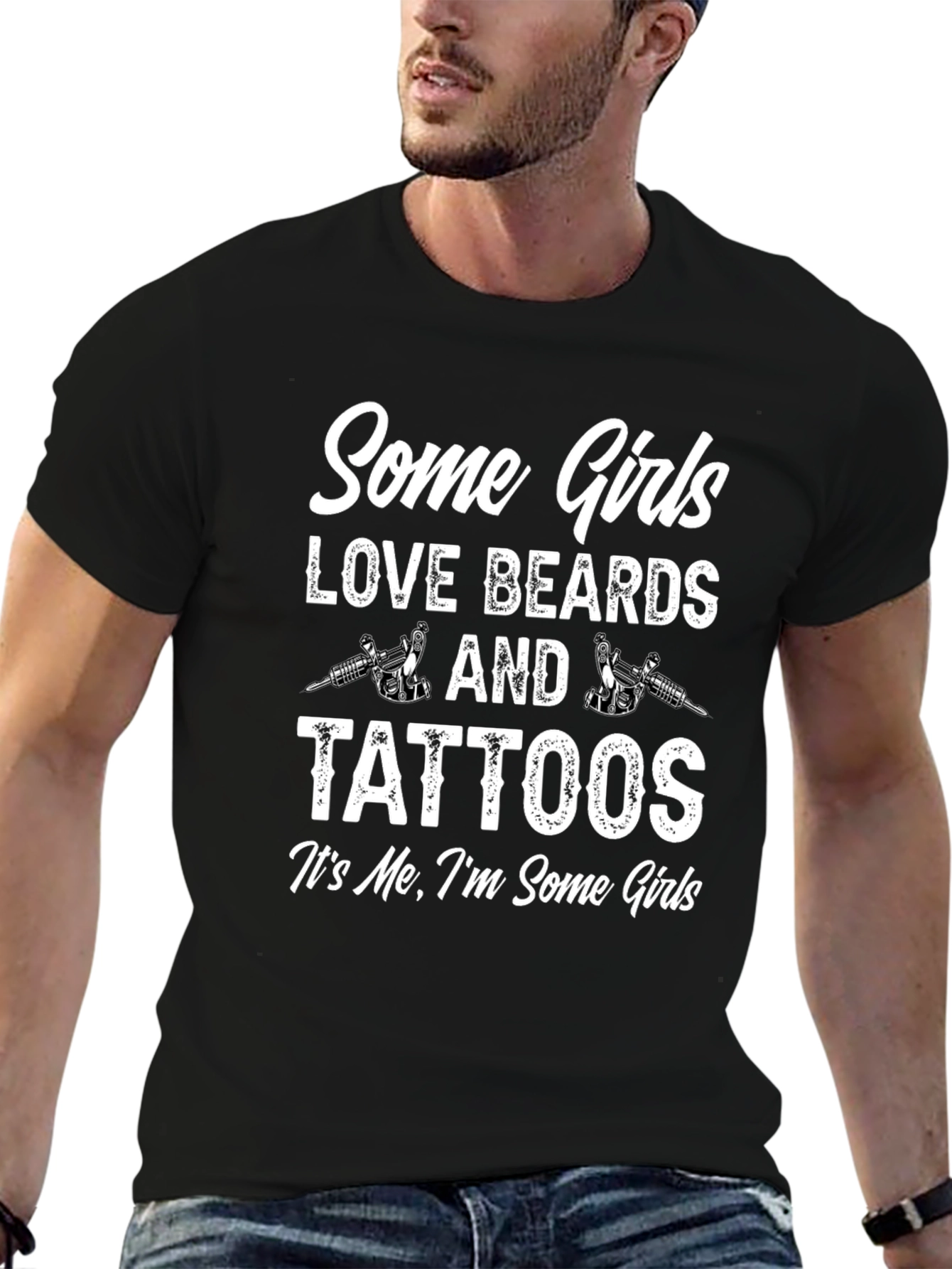 Some Girls Love Beards and Tattoos Graphic Tee