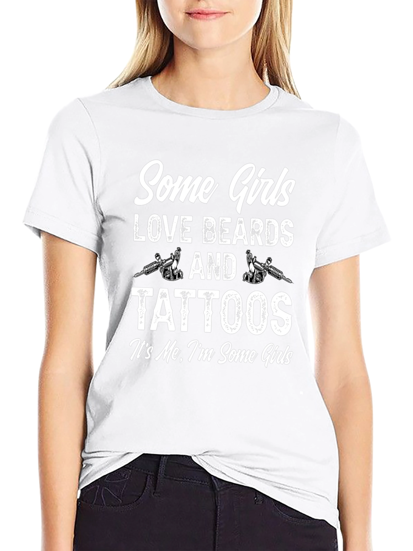 Some Girls Love Beards and Tattoos Graphic Tee
