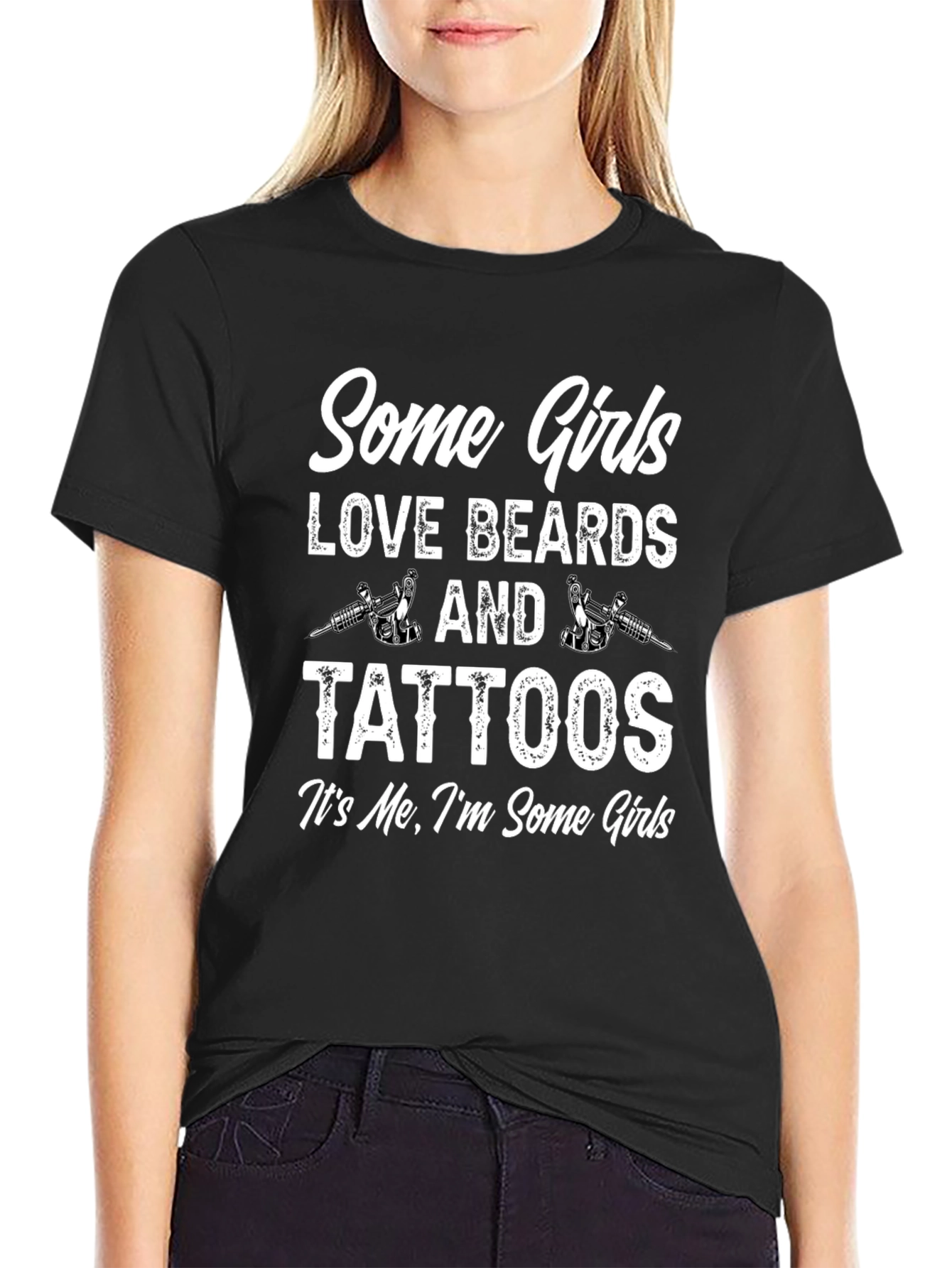 Some Girls Love Beards and Tattoos Graphic Tee