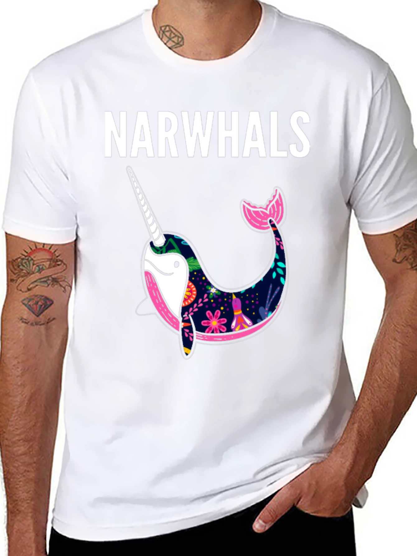 Narwhal Graphic Tee - Unique & Stylish
