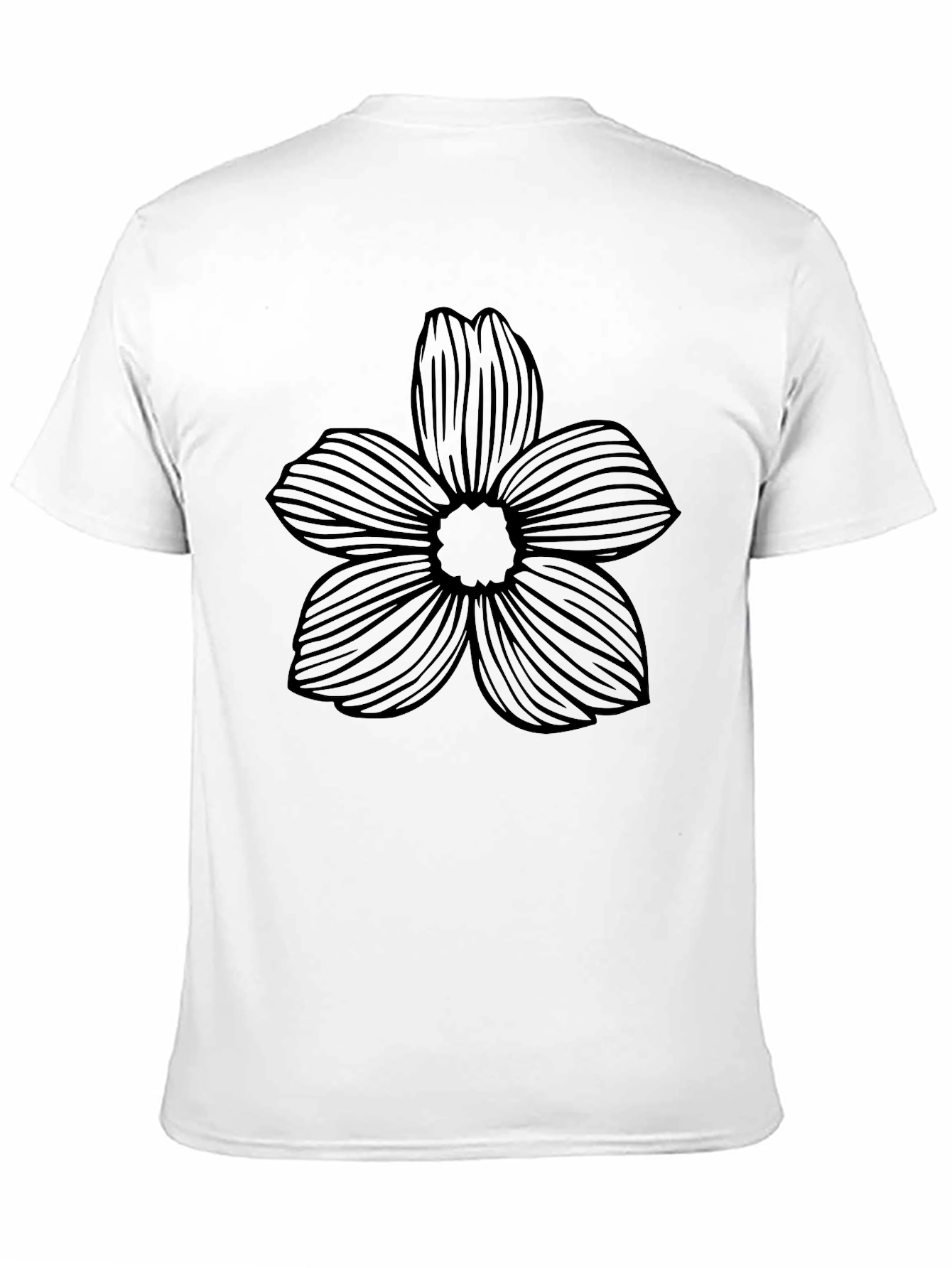 Floral Graphic Black T-Shirt - Casual Style