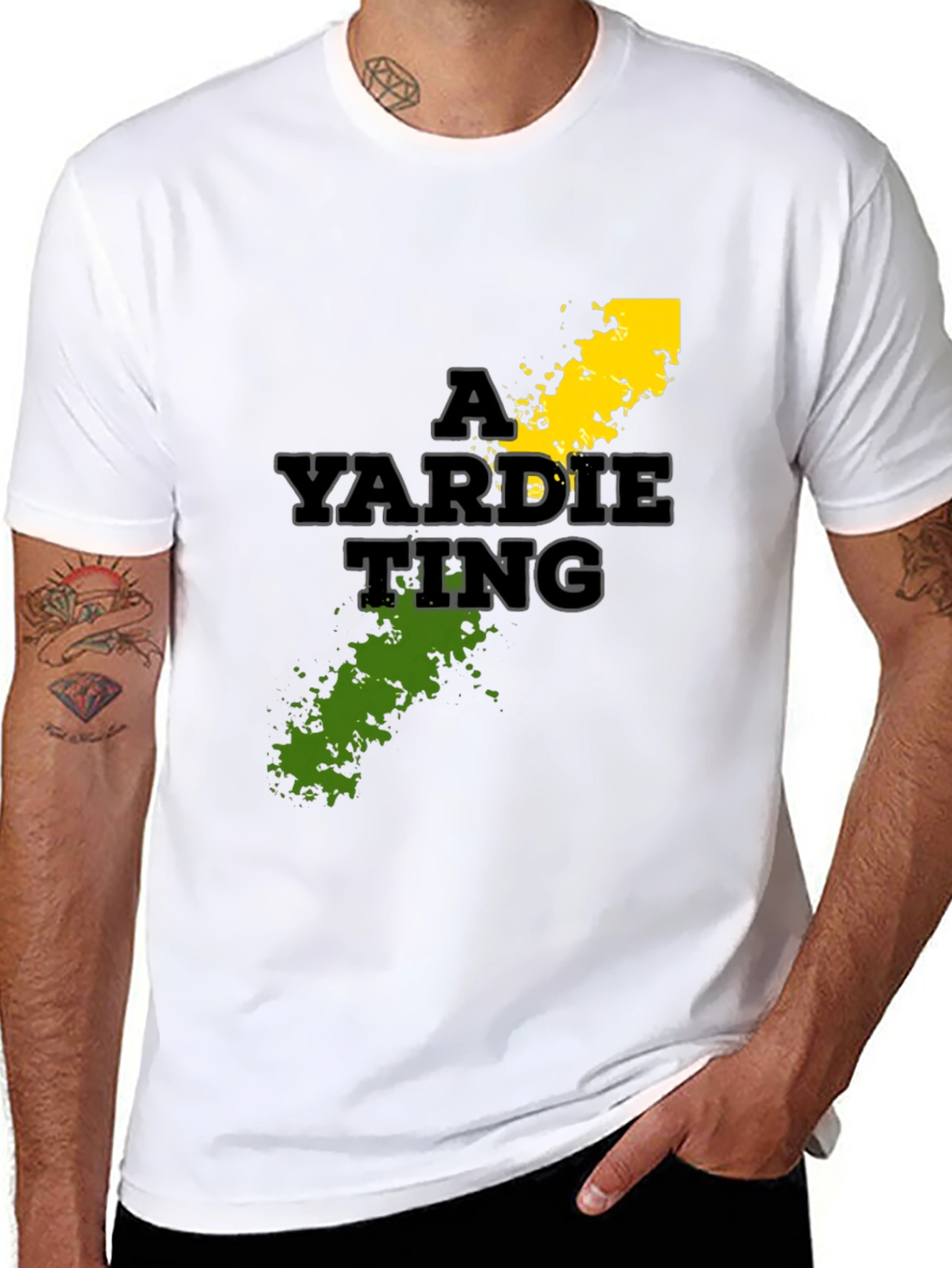 A Yardie Ting T-Shirt - Black Graphic Tee