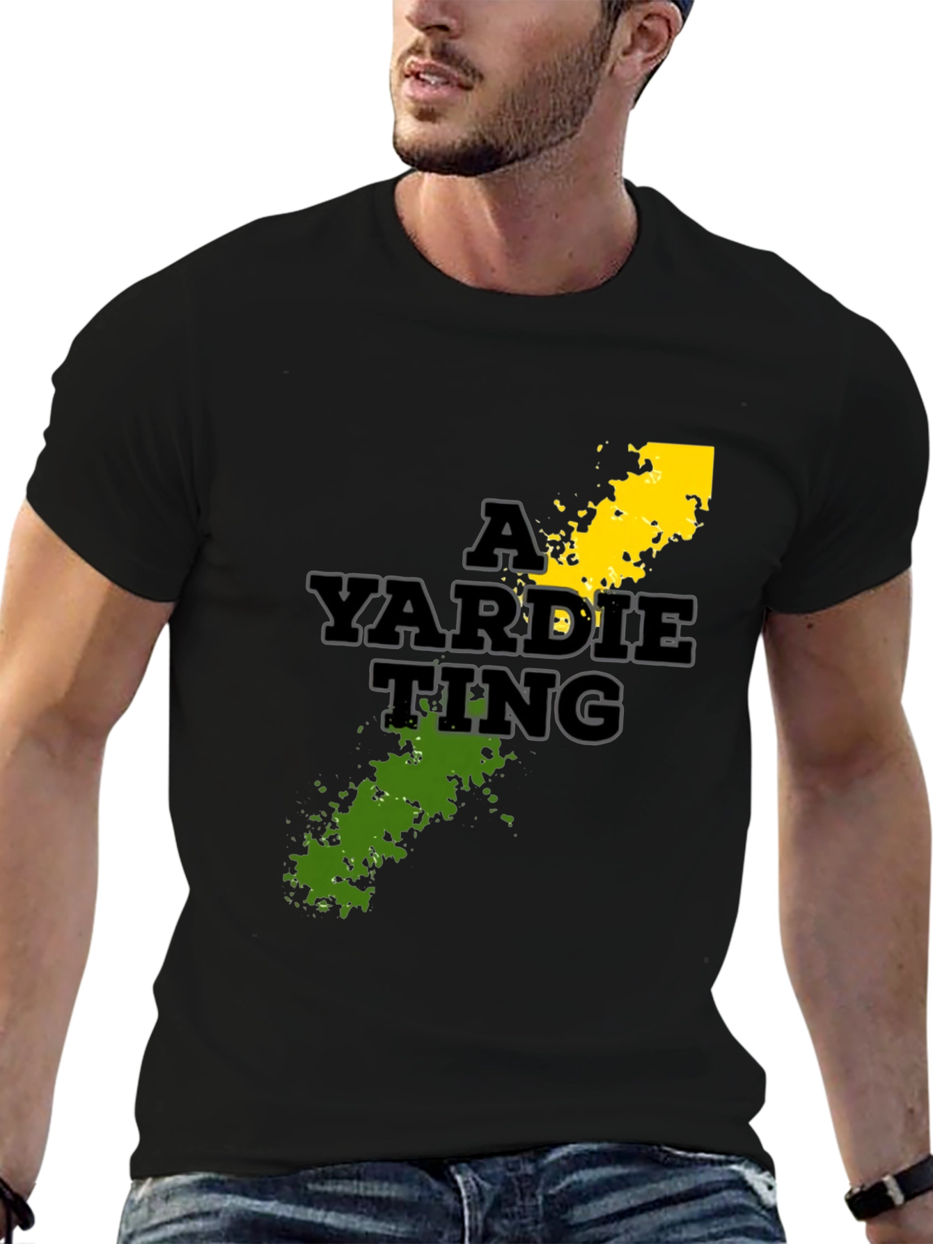 A Yardie Ting T-Shirt - Black Graphic Tee