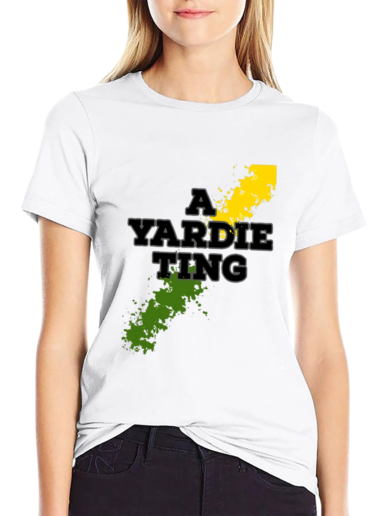 A Yardie Ting T-Shirt - Black Graphic Tee