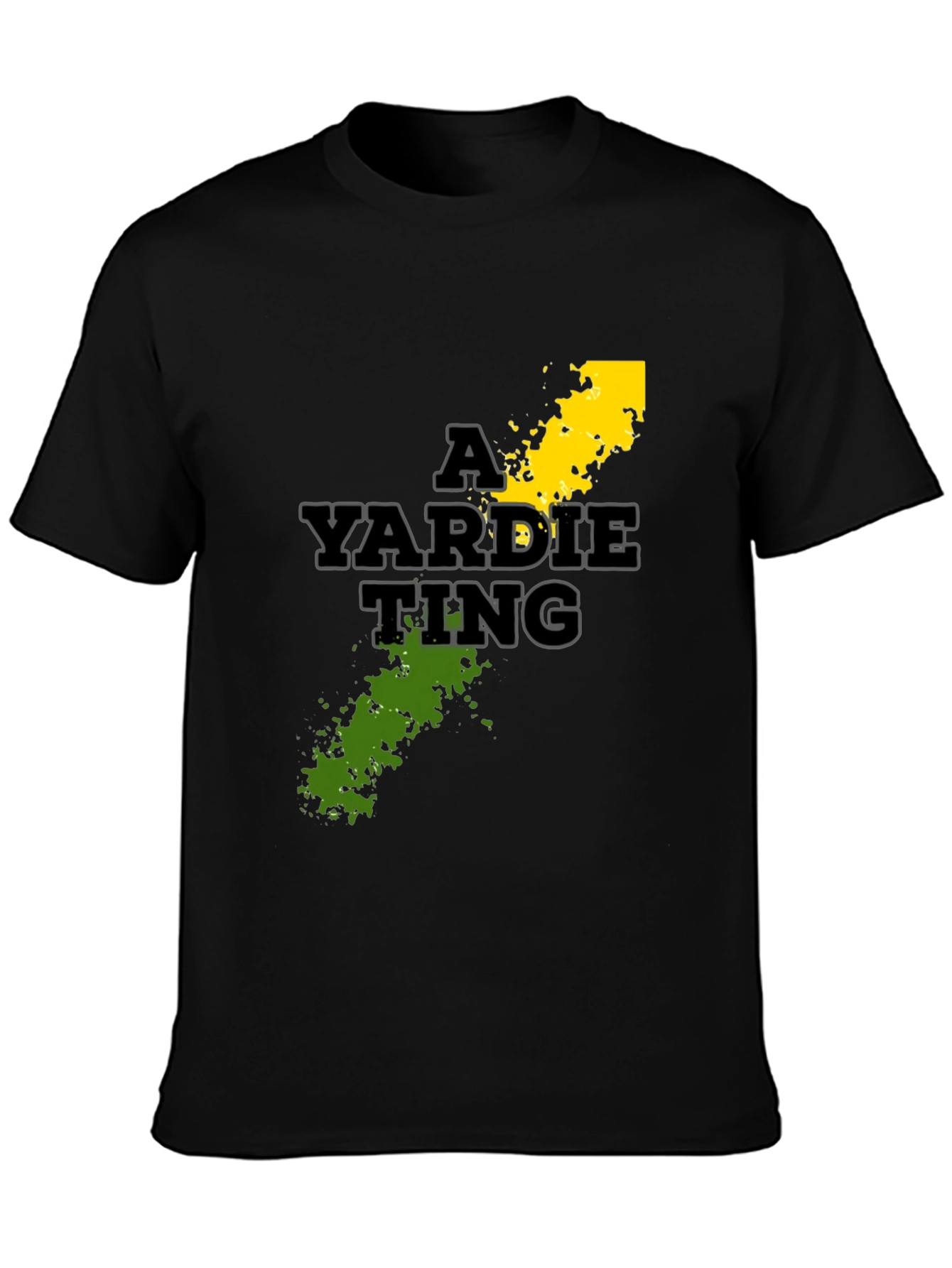 A Yardie Ting T-Shirt - Black Graphic Tee