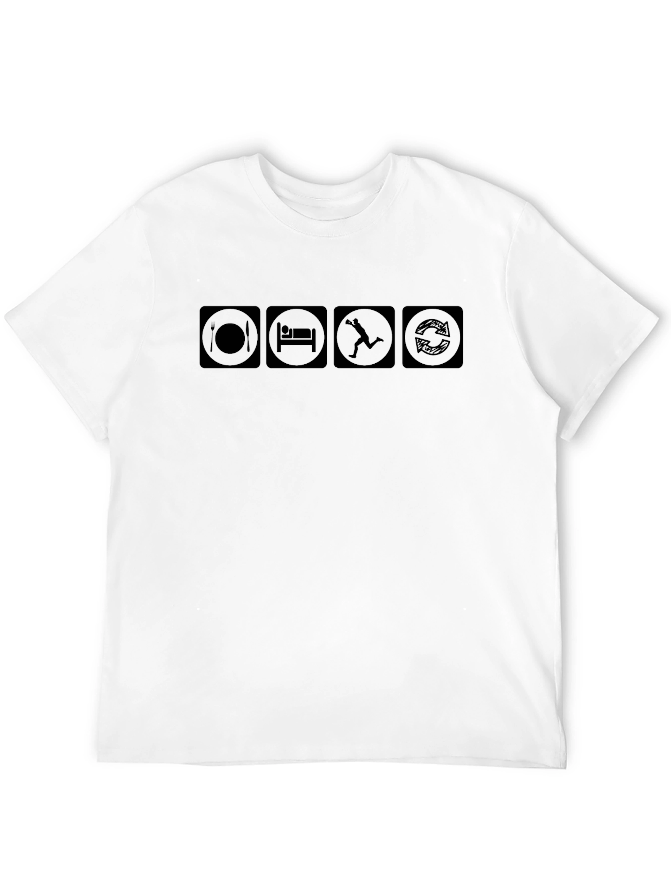 Eat Sleep Parkour Repeat T-Shirt - Black Cotton Tee