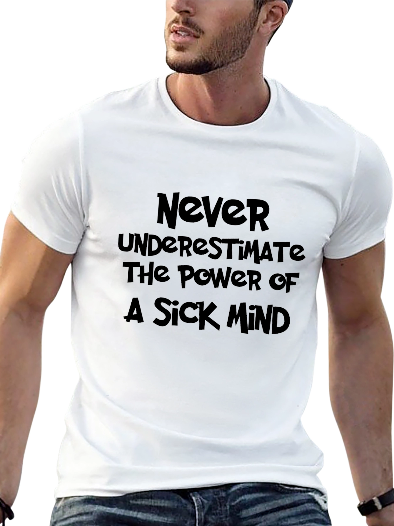 Never Underestimate Black T-Shirt