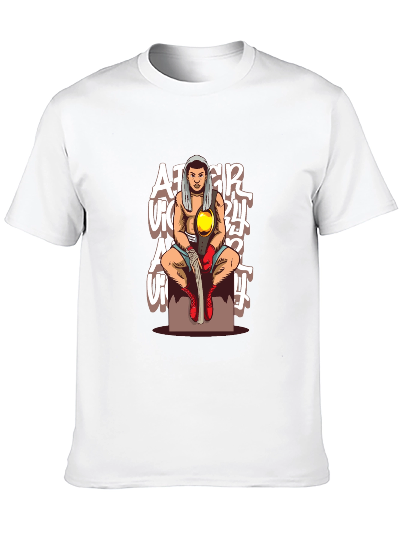 Boxer Graphic Black T-Shirt