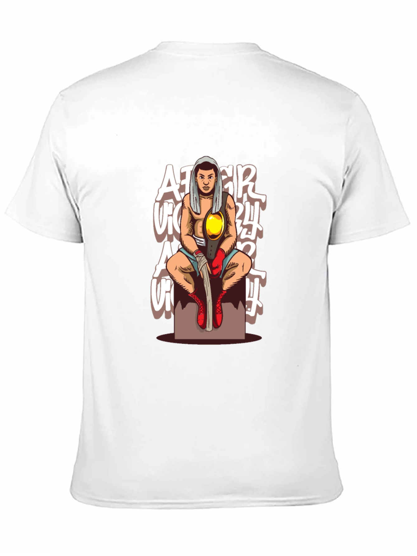 Boxer Graphic Black T-Shirt