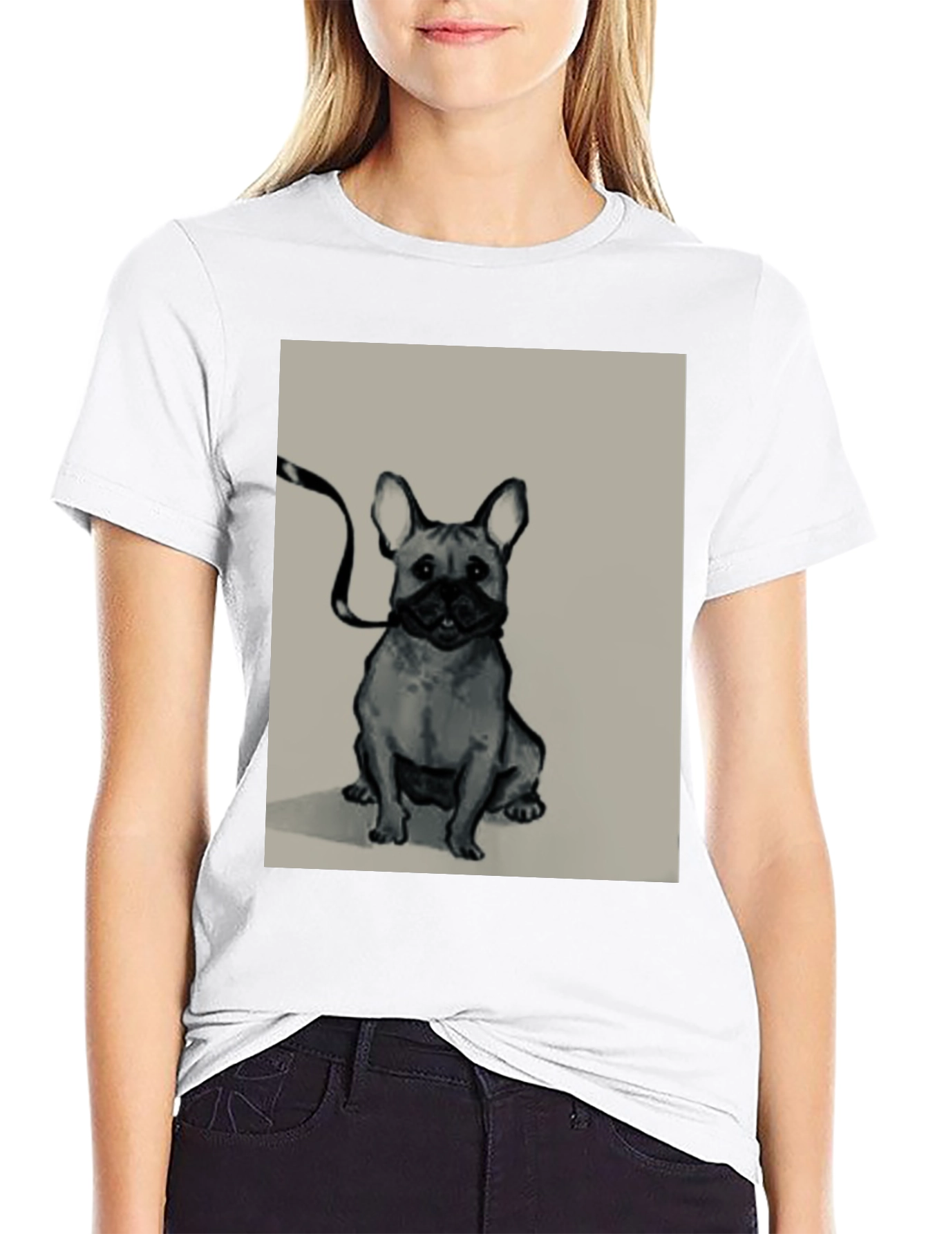 French Bulldog Graphic Tee - Stylish Black T-Shirt