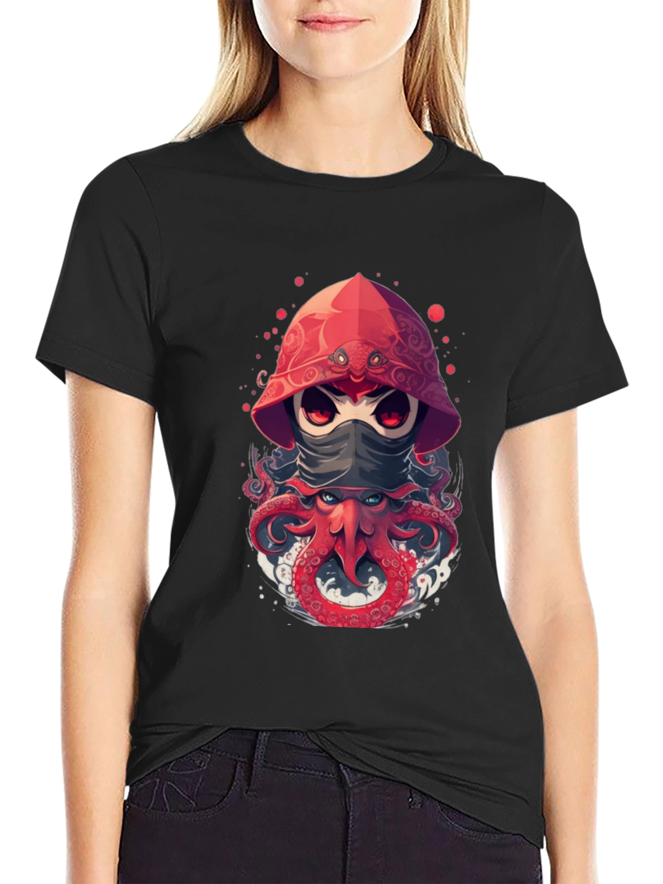Ninja Octopus Graphic Tee - Unique Design