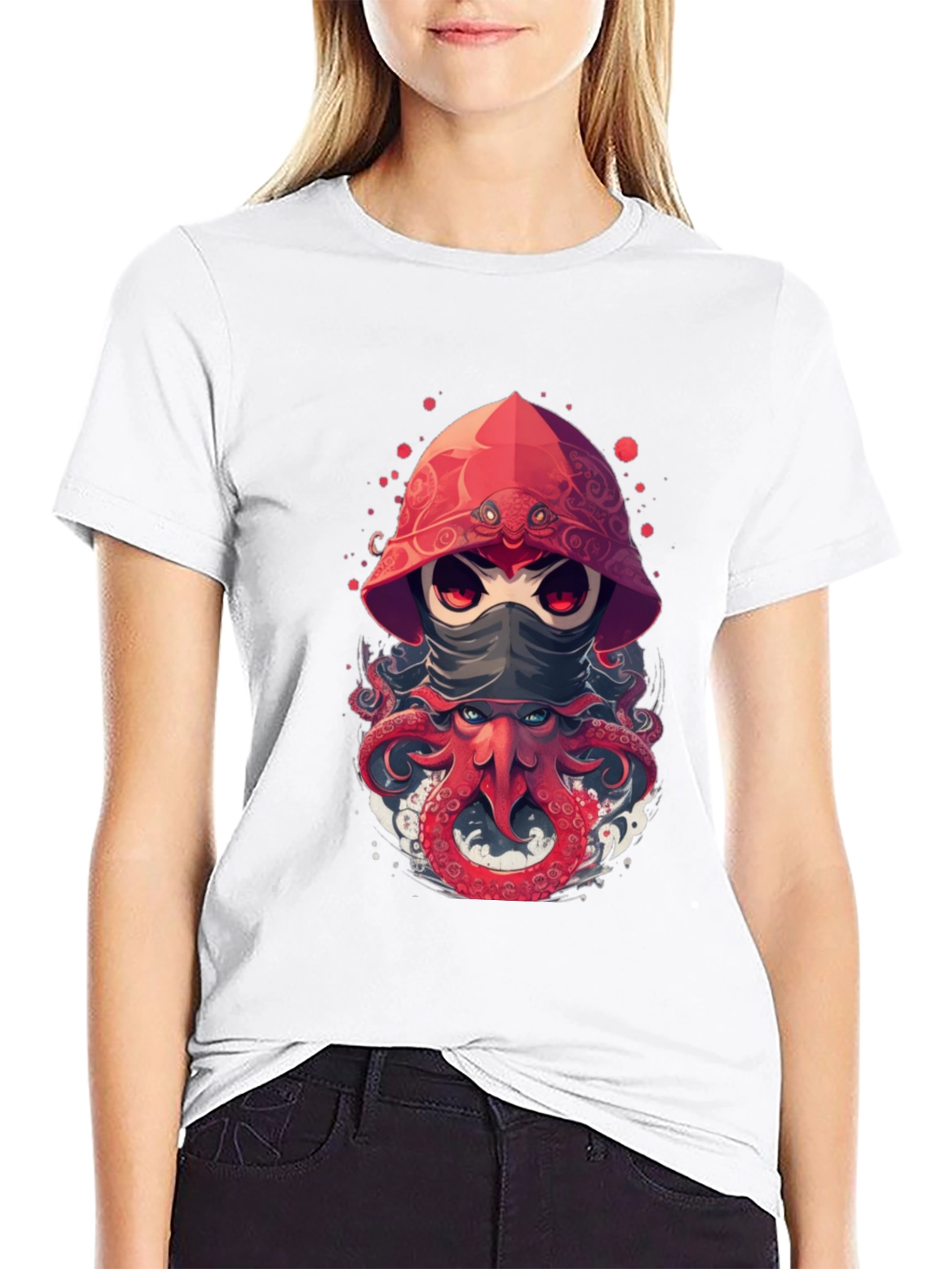 Ninja Octopus Graphic Tee - Unique Design