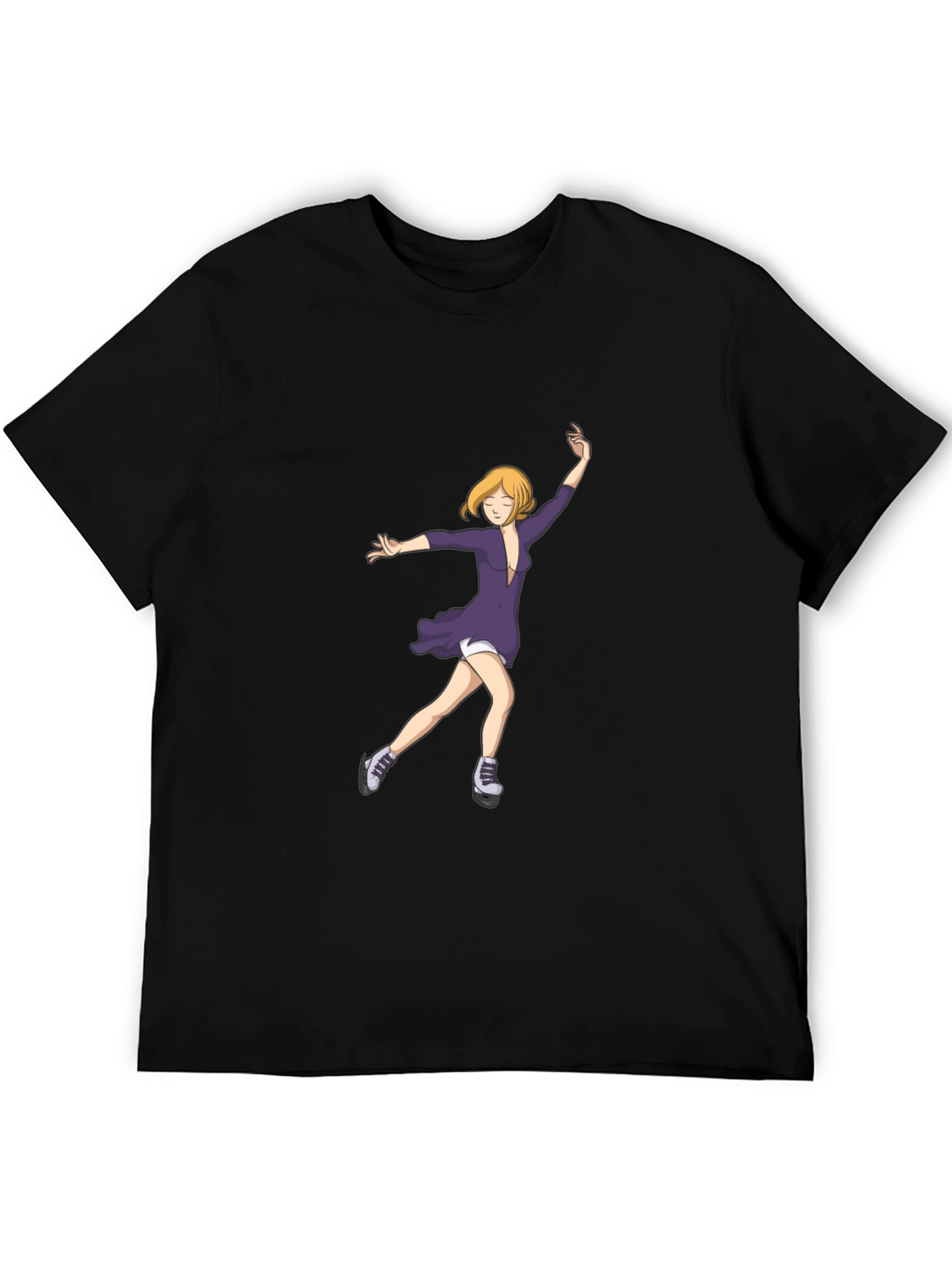 Anime Skater T-Shirt - Black Cotton Tee