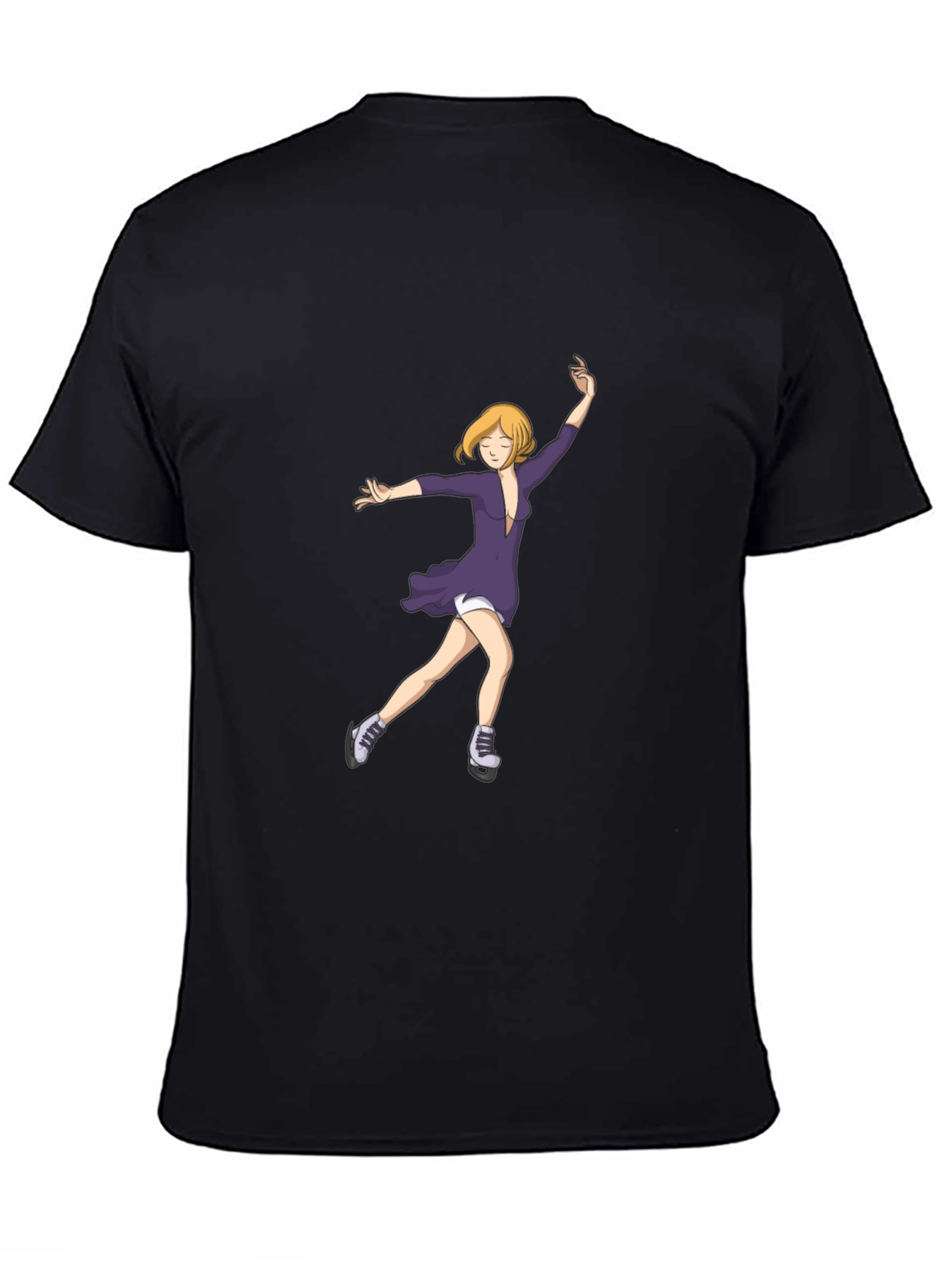 Anime Skater T-Shirt - Black Cotton Tee