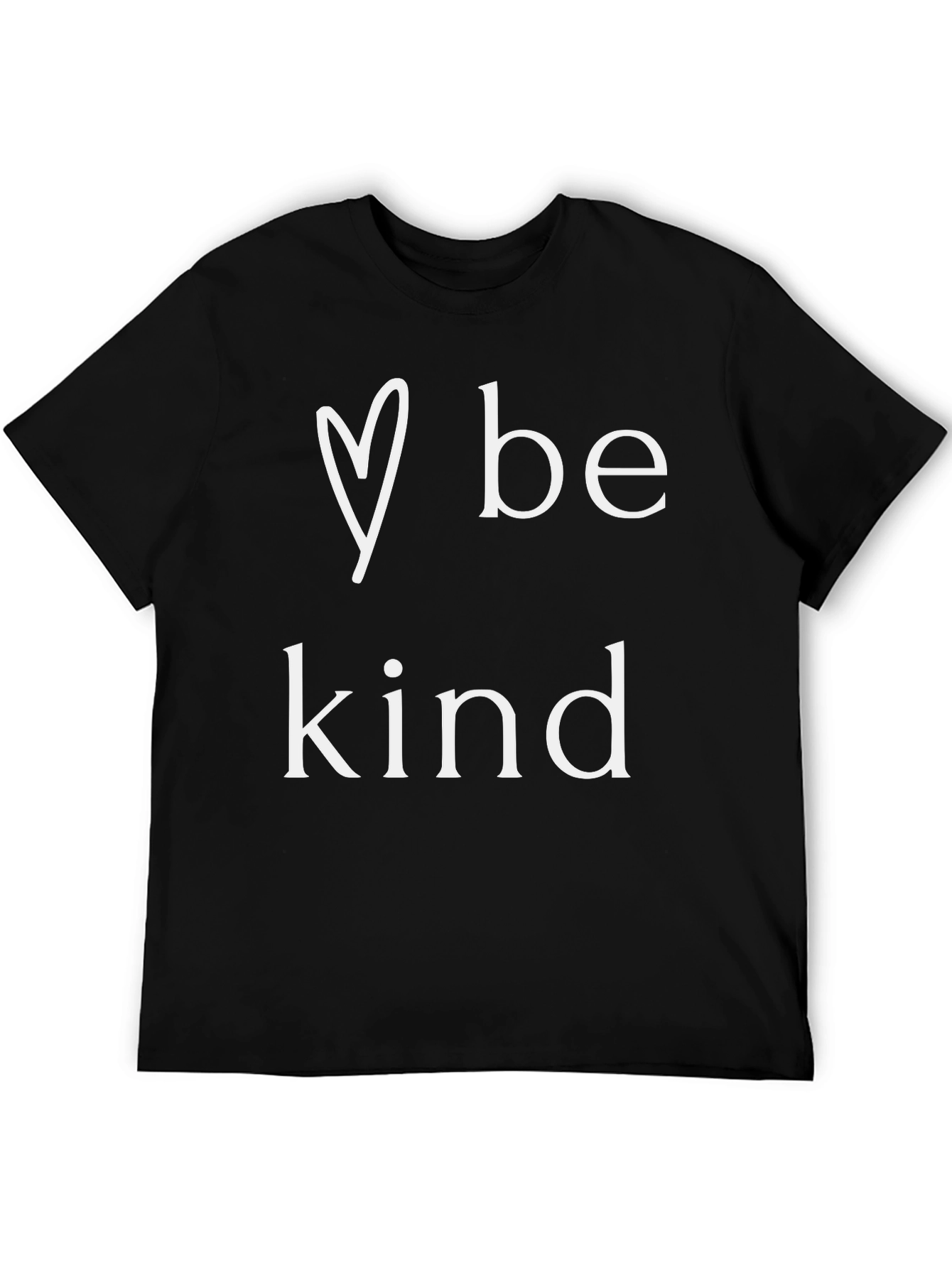 Be Kind Graphic Tee - Black Cotton Blend