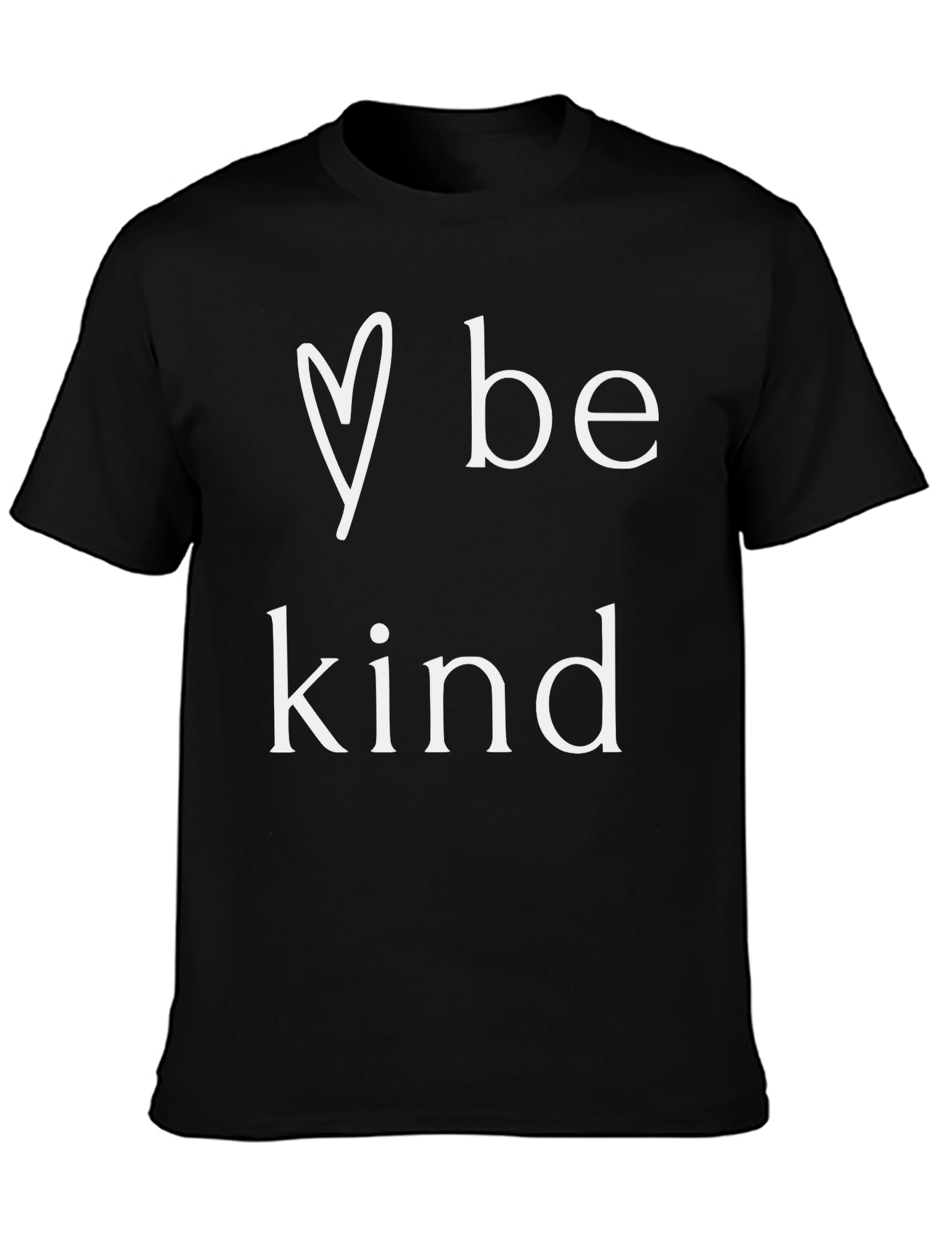 Be Kind Graphic Tee - Black Cotton Blend