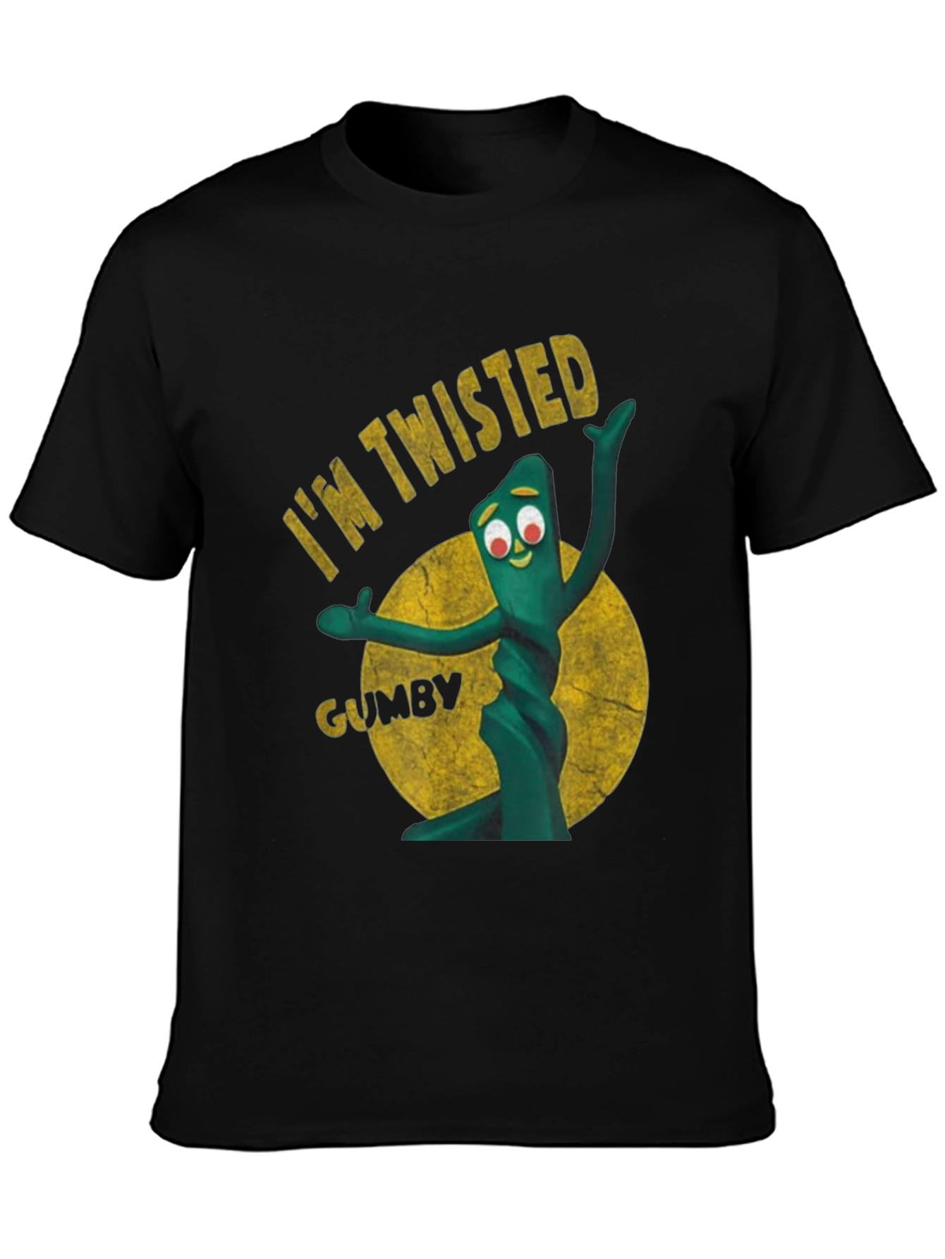 Im Twisted Gumby Graphic Tee - Black