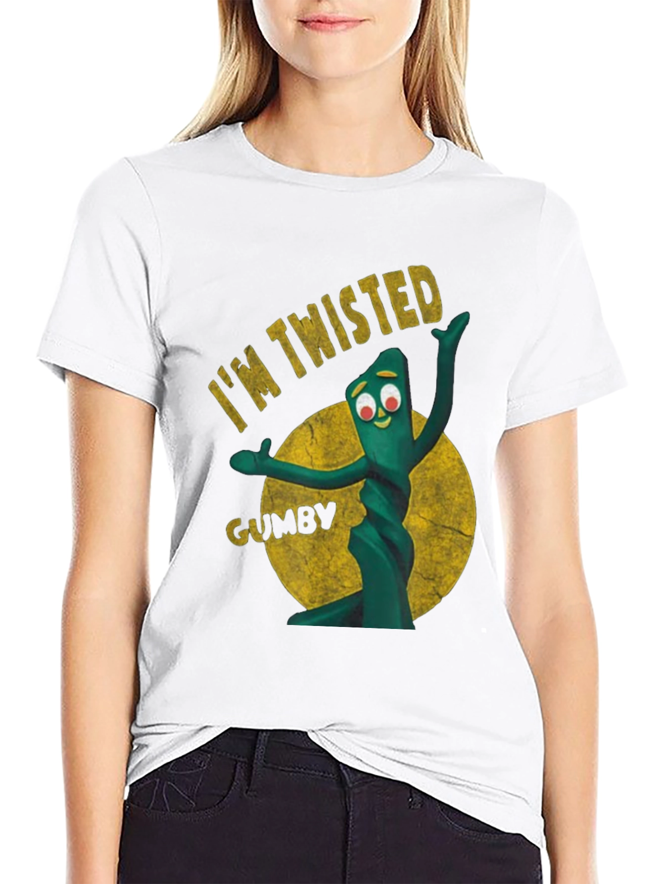 Im Twisted Gumby Graphic Tee - Black