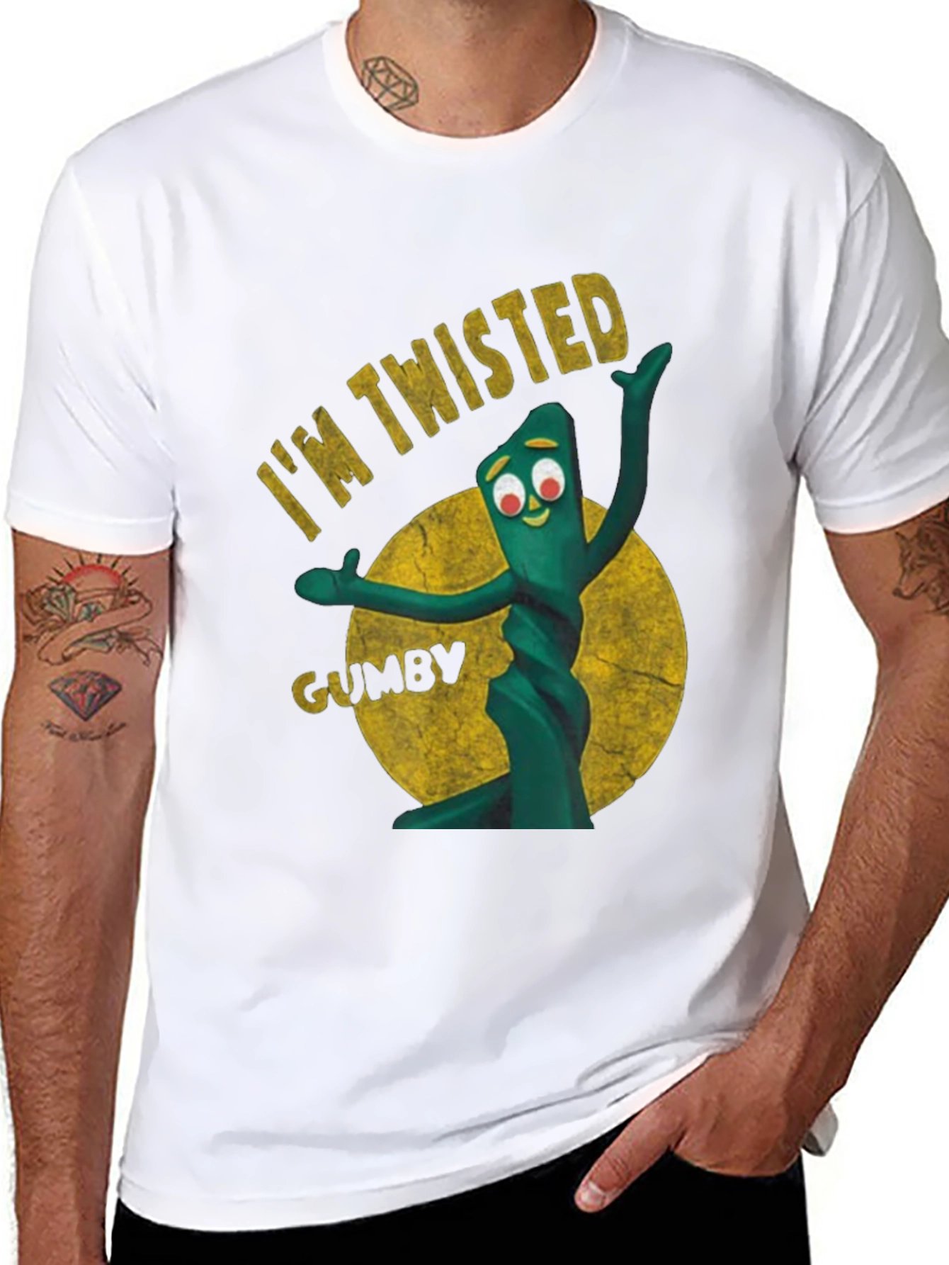 Im Twisted Gumby Graphic Tee - Black
